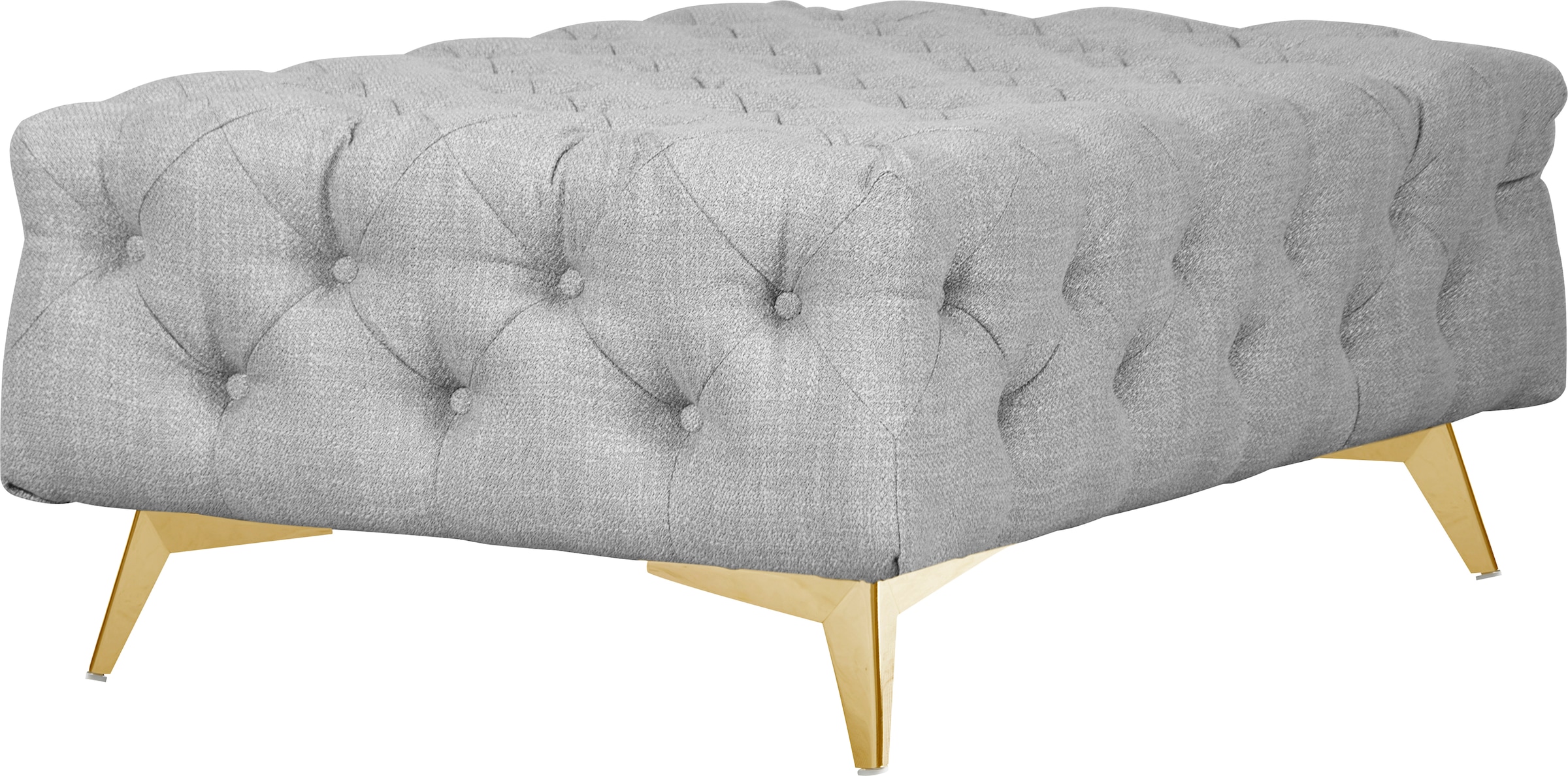 Leonique Polsterhocker »Glynis«, aufwändige Knopfheftung, moderne Chesterfield Optik, Fußfarbe wählbar