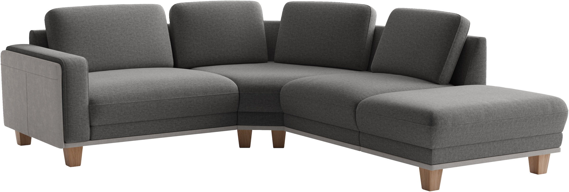 sit&more Ecksofa »Concept« Modernes Sofa in drei Fußfarben zur Auswahl