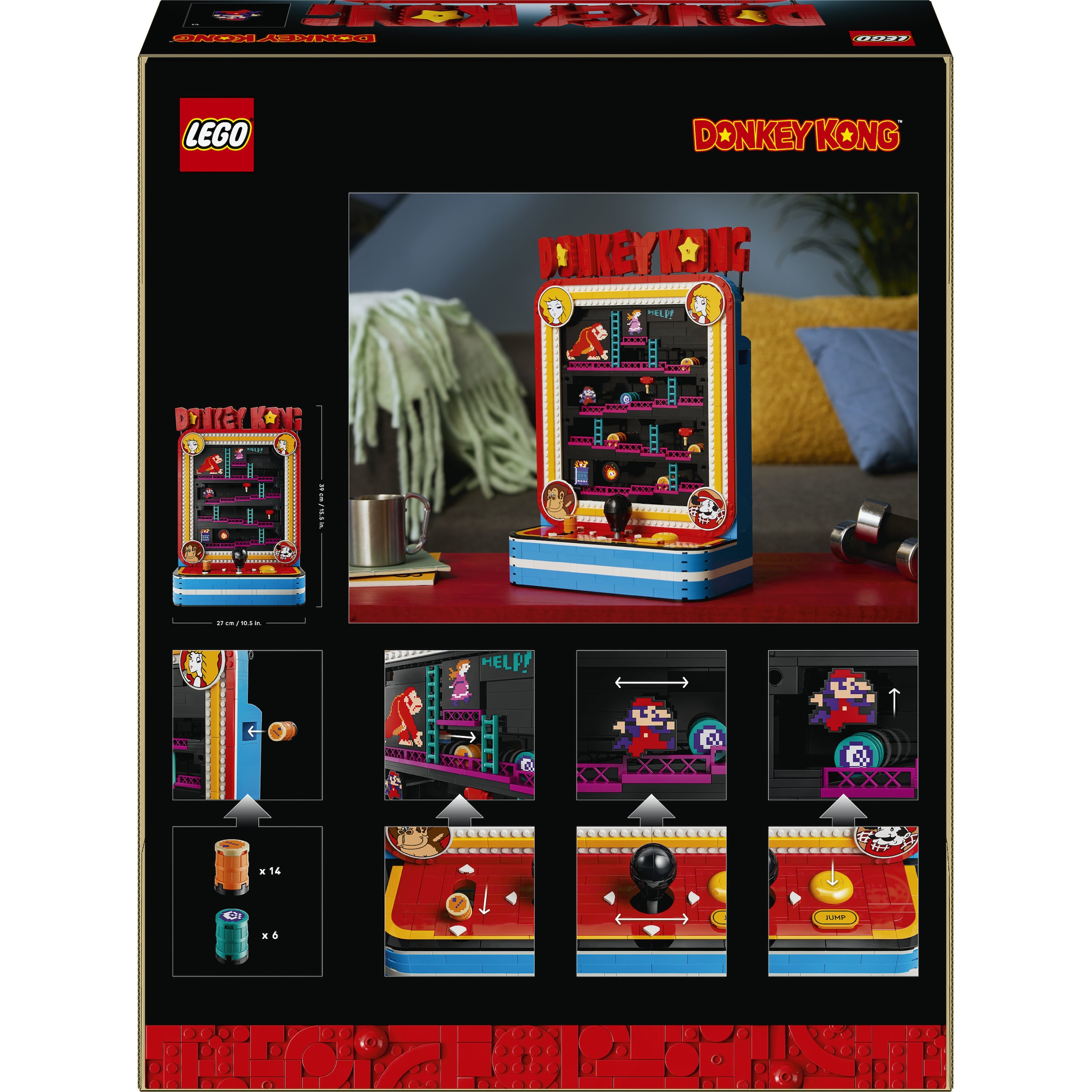 LEGO® Konstruktionsspielsteine »Donkey Kong Arcade (72051), LEGO Super Mario« Made in Europe