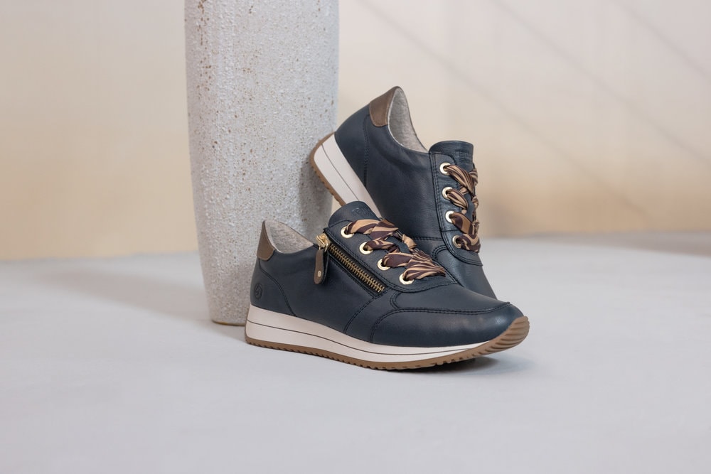 Remonte Keilsneaker  Freizeitschuh, Halbschuh, Schnürschuh mit Außenreißverschluss