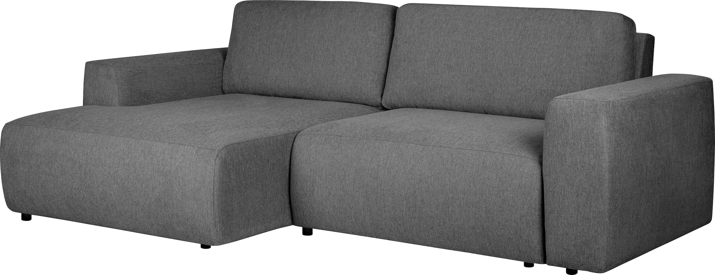 Home affaire Schlafsofa »Noord Schlafecksofa, Breite 250 cm« Cord, Struktur, Webstoff, mit Wellenunterfederung, Massivholzrahmen