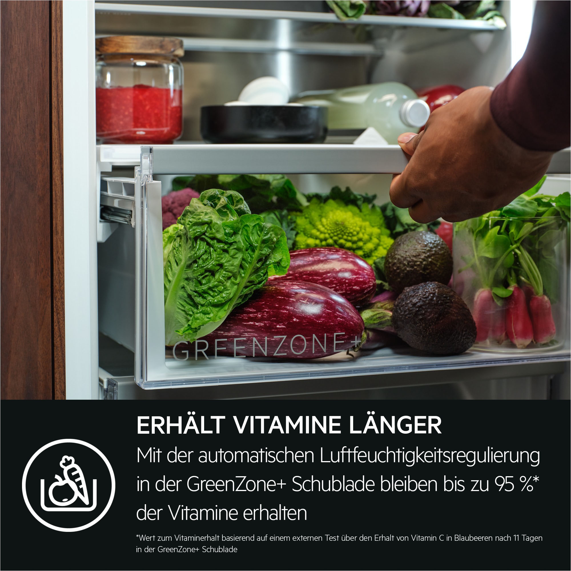 AEG Einbaukühlgefrierkombination Serie 8000 »TSC8M18WCC« 177 cm hoch 55,7 cm breit 360°Cooling-optimale Luftfeuchtigkeit & Zirkulation, NoFrost, Festtür