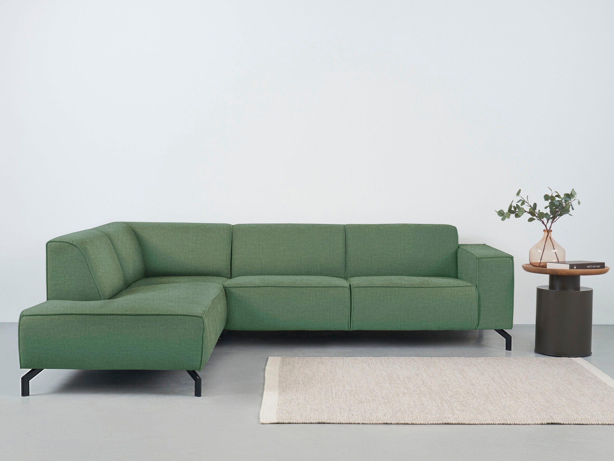 Places of Style Ecksofa »Lorcan, Breite 275 cm, weiches Sitzgefühl«, mit sc günstig online kaufen