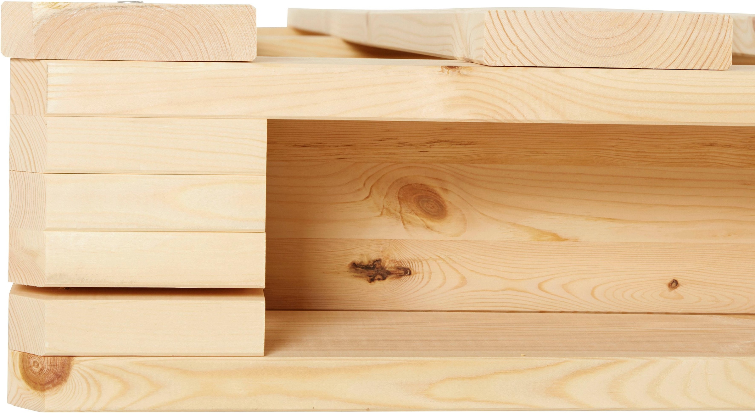 9. Bild von Home affaire Palettenbett »"ALASCO " BESTSELLER! Mit Schublade«, zertifiziertes Massivholz, erweiterbar zum Doppel- oder Familienbett