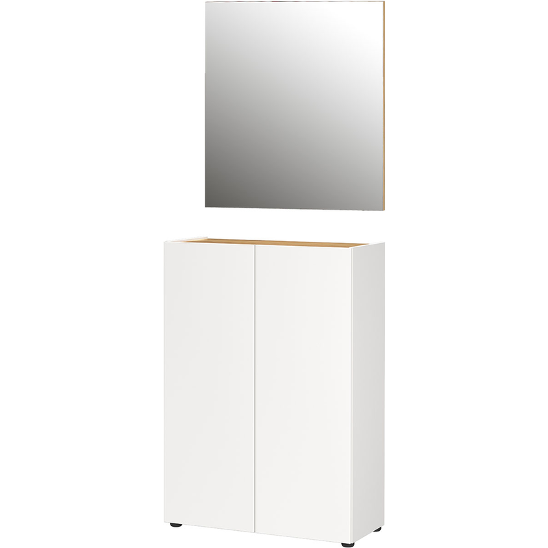 GERMANIA Garderoben-Set »GW-Alviano« 2 Stk. tlg. Weiß/Navarra-Eiche-Nb. Kratzfeste und widerstandsfähige Oberflächenbeschichtung