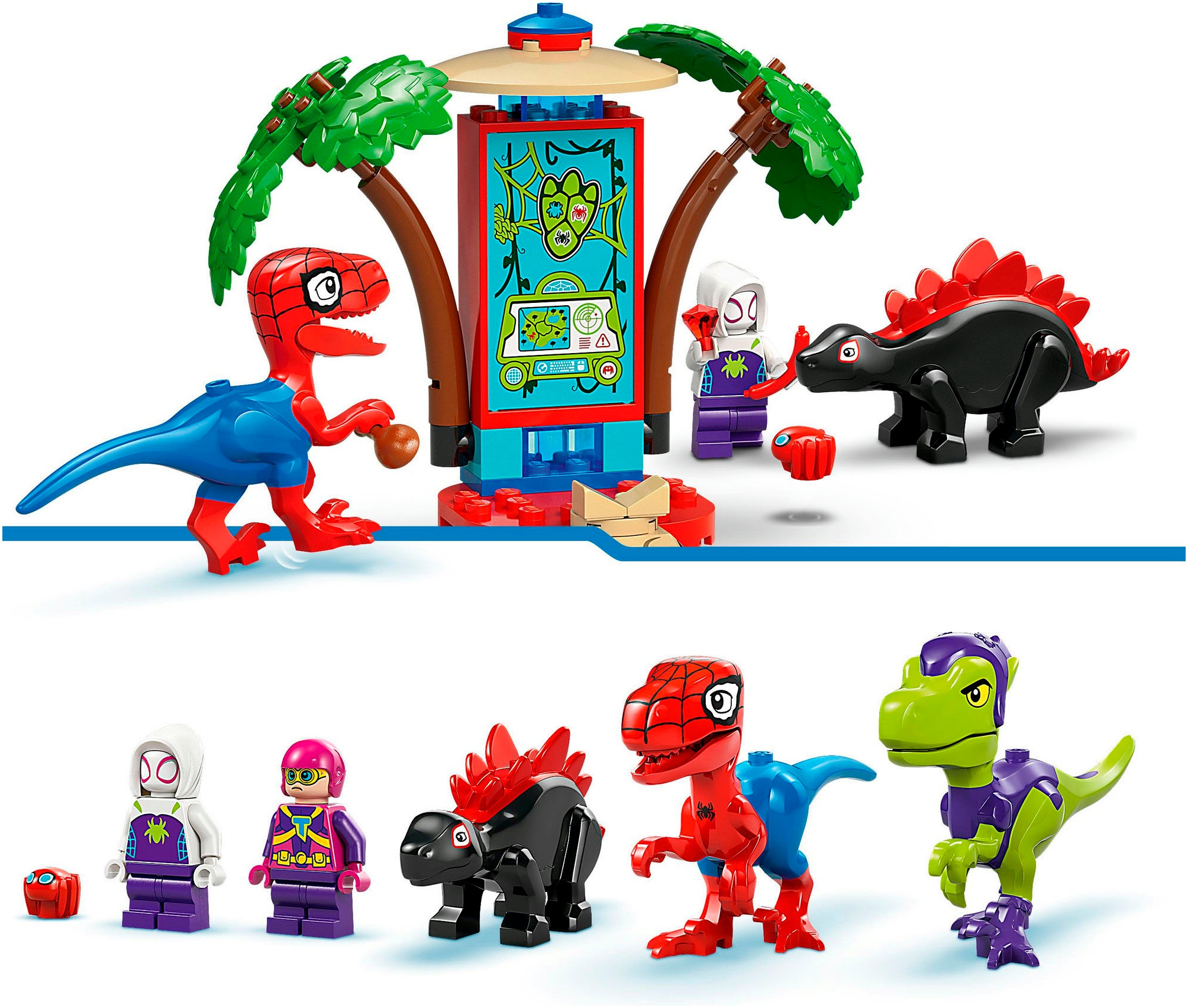 LEGO® Konstruktionsspielsteine »Showdown am Baumhaus: Spidey-Rex vs. Gobby-Raptor (11200), LEGO Spidey«, (143 St.), Made in Europe