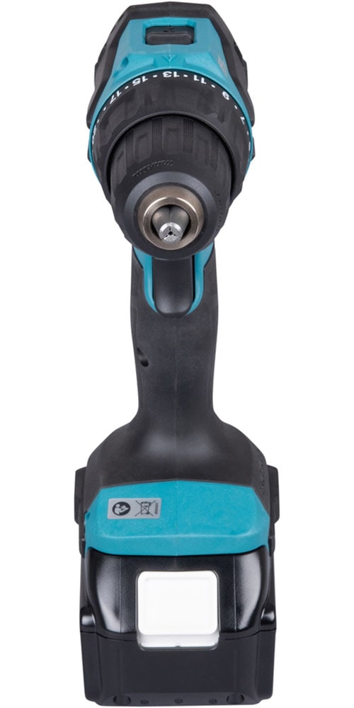 Makita Akku-Schlagbohrschrauber »DHP490RFX3, 18V, Inkl. 2x 3Ah Akku und Ladegerät« max. 65 Nm, 0-1.900 min- ¹,  kraftvoller, bürstenloser, einsetzbar zum Schrauben und Bohren