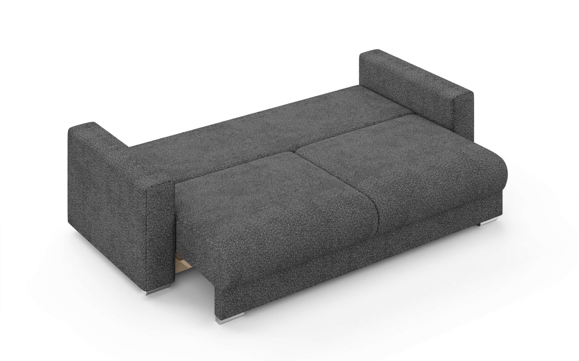 INOSIGN 3-Sitzer »Stevinson Schlafsofa mit Bettkasten, Maße B/H/T: 229/87/97 cm«, mit Wellenunterfederung, 2 Rückenkissen und 2 Zierkissen