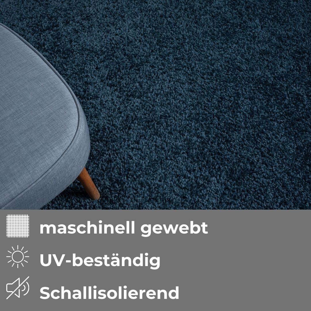 my home Hochflor-Teppich »Banji«, rechteckig, 37 mm Höhe, Uni Farben, weich und flauschig, auch als Läufer & in rund erhältlich