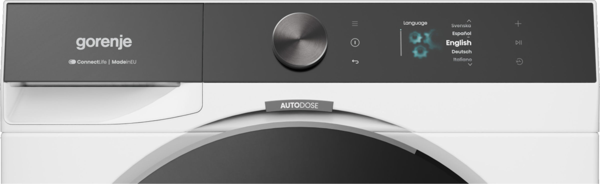 GORENJE Waschmaschine G800 »WG814A5T4« 10 kg 1400 U/min 50% besser als Energieklasse A, farbiges TFT-Display, Auto-Dosierung