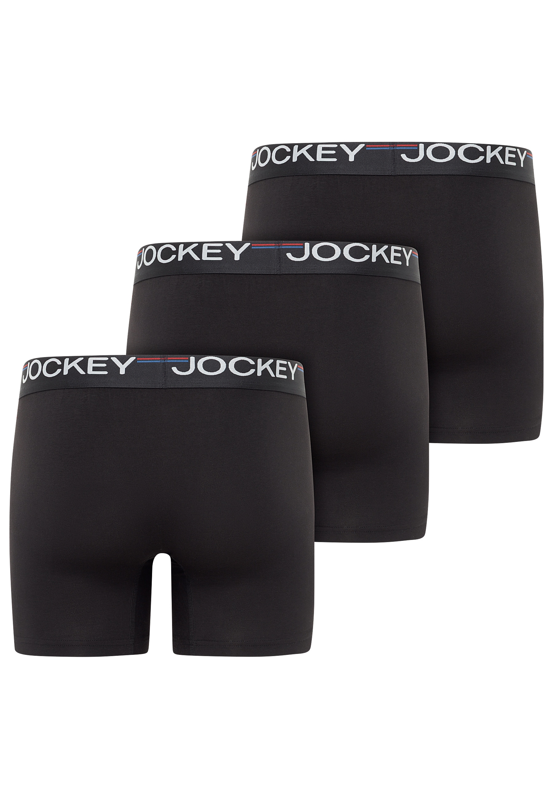 Jockey Langer Boxer »Cotton Stretch« 3er Pack,  eng anliegend, hoher Tragekomfort