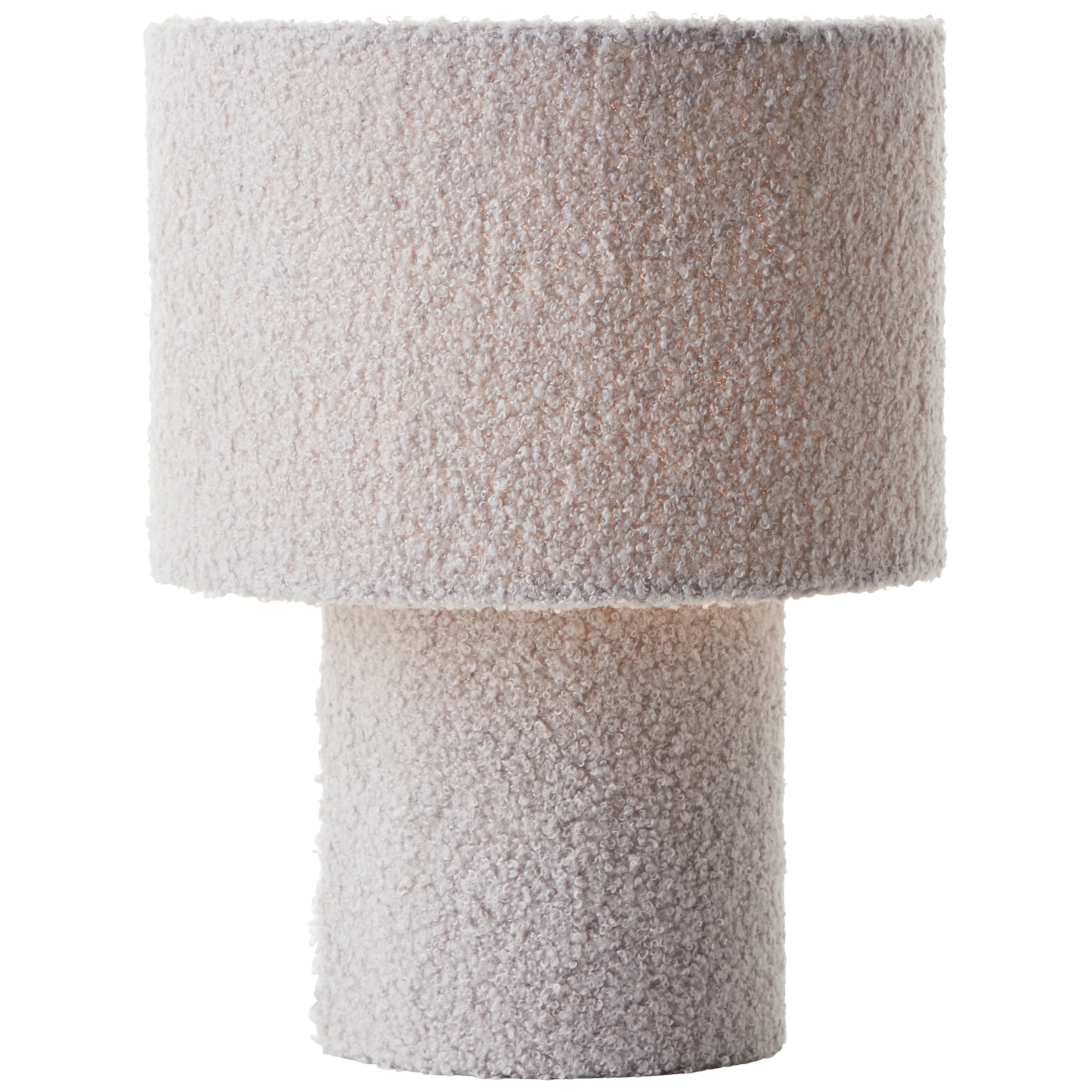 Brilliant Tischleuchte »Teddy«, 1 flammig, Leuchtmittel E27 | ohne Leuchtmittel, flauschiger Teddystoff, 30 x 23 cm, E27, Textil