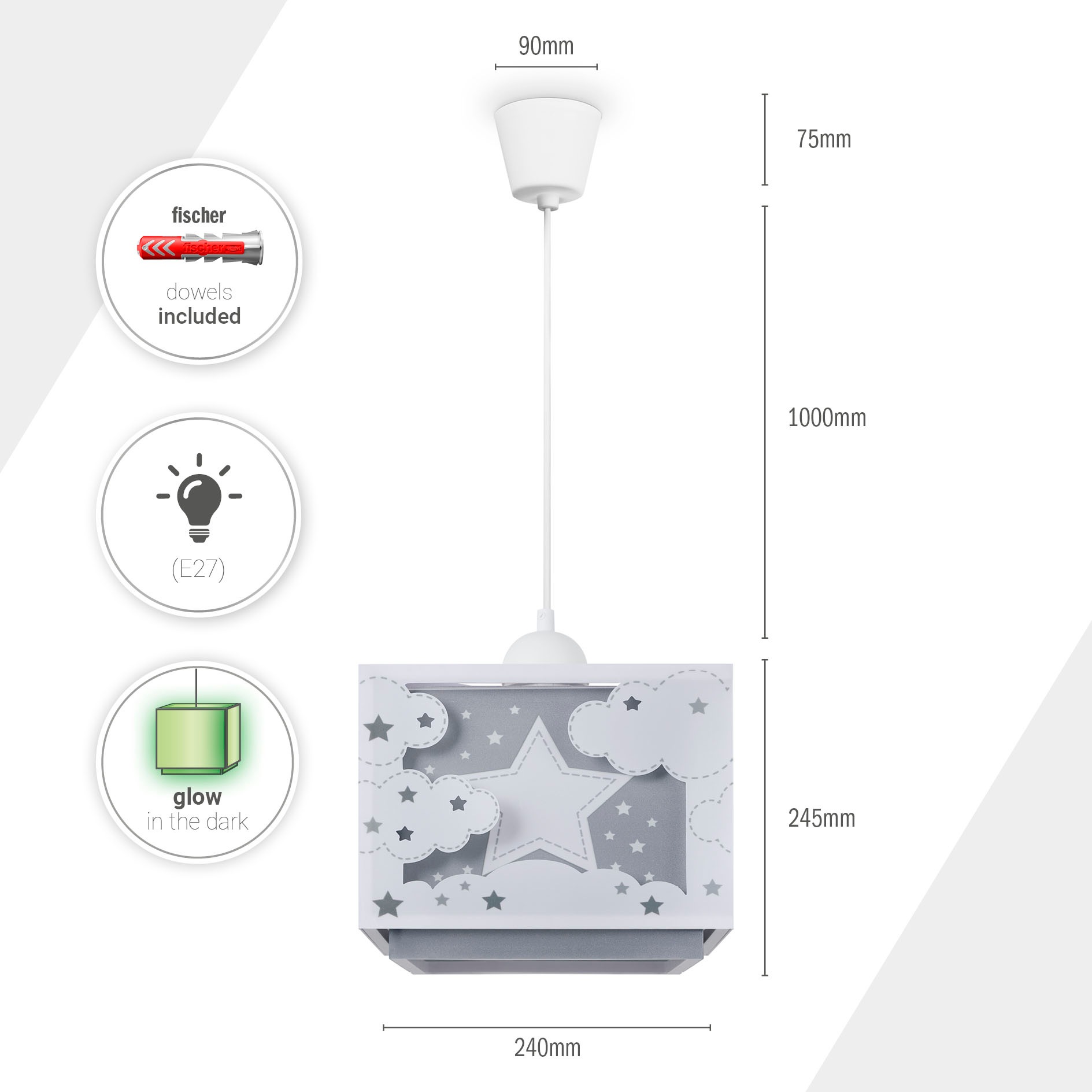 Paco Home Pendelleuchte »GRETA« E27