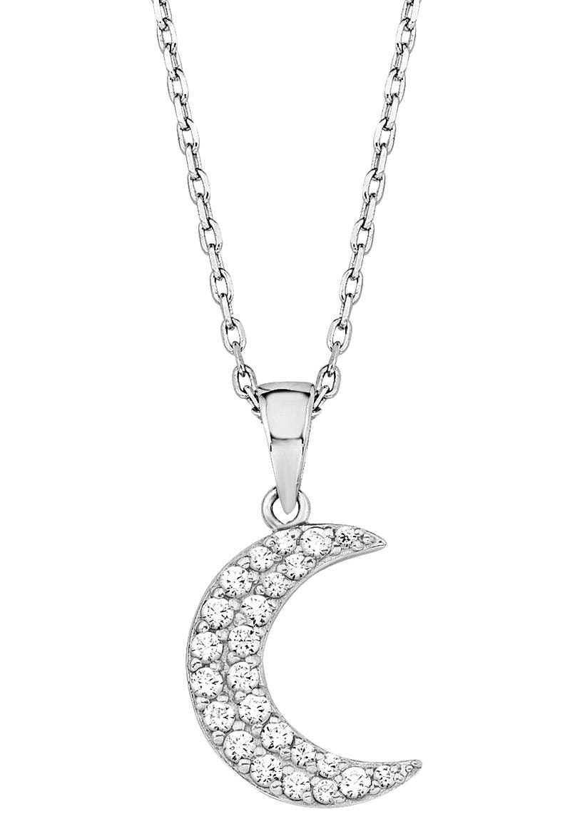 Online-Shop Anhänger mit Zirkonia mit im Kette Amor »Mond, kaufen 2012826«,