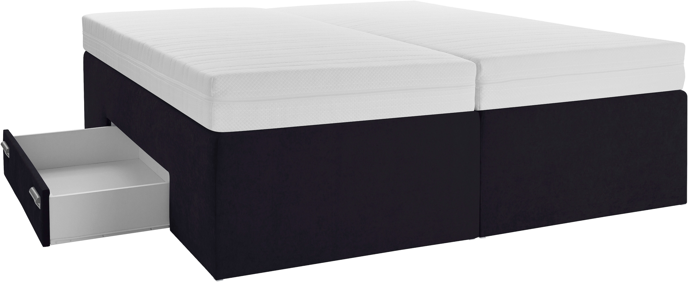 Westfalia Schlafkomfort Boxspringbett, mit integrierter Schublade, frei im Raum stellbar