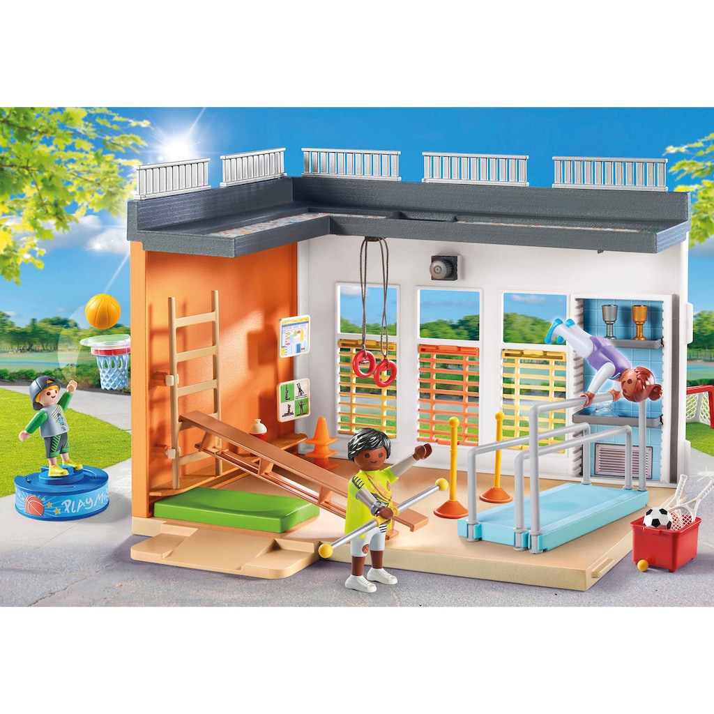 Playmobil® Konstruktions-Spielset »Anbau Turnhalle (71328), City Life«, (72 St.)