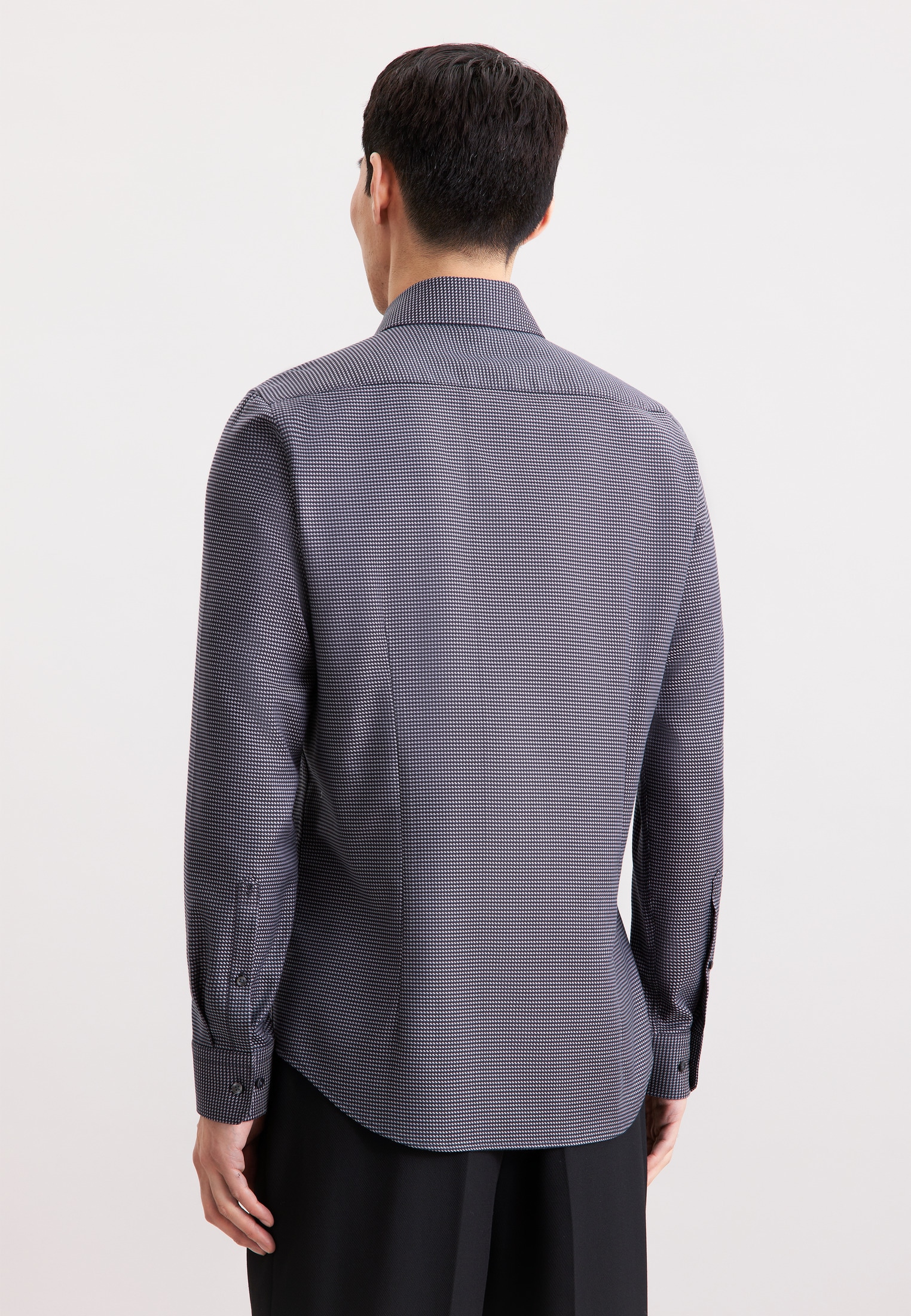 seidensticker Businesshemd »Schwarze Rose« Slim 1/1 Kentkragen Pepita