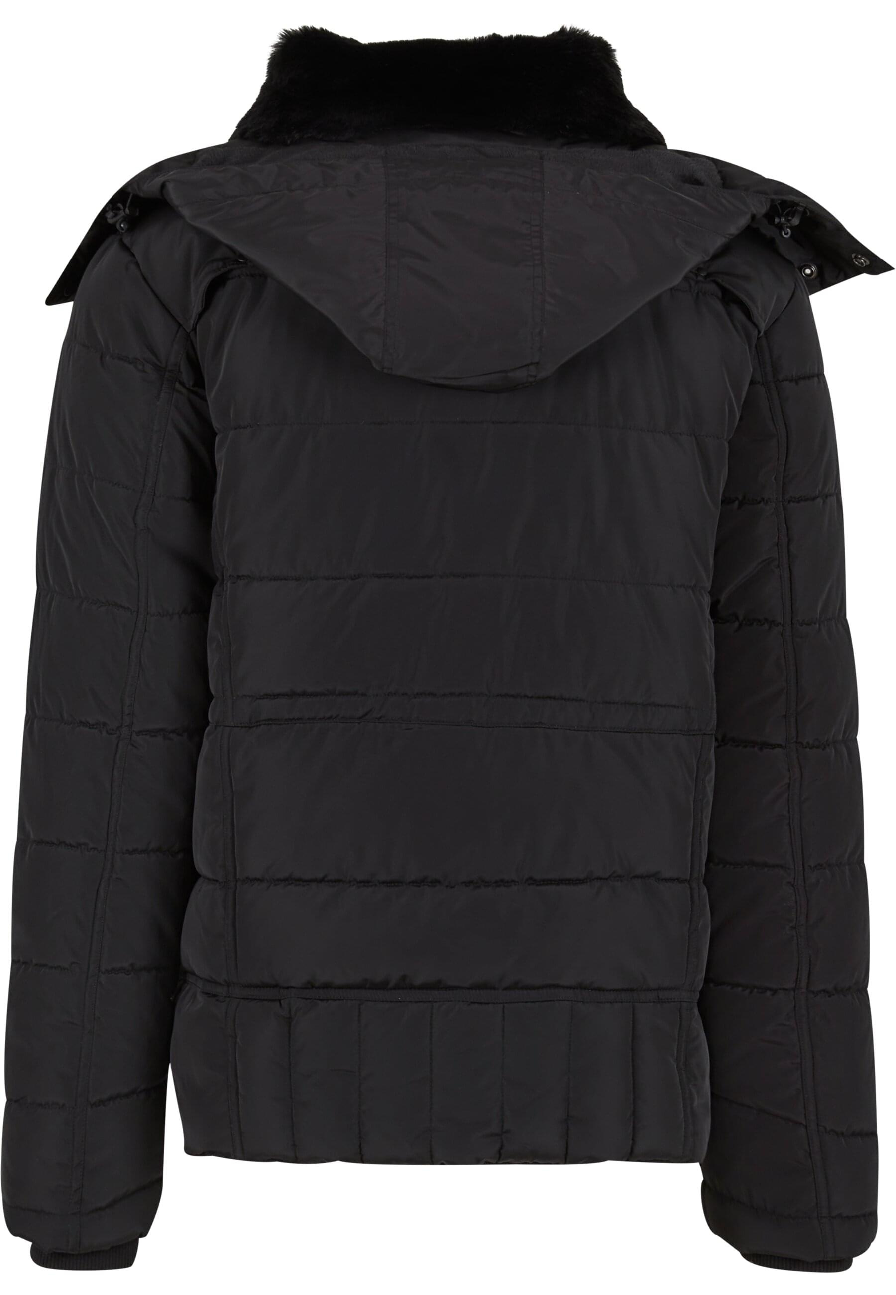 URBAN CLASSICS Winterjacke »Urban Classics Puffer Jacket With Detachable Fur Collar« 1 Stk. tlg. ohne Kapuze