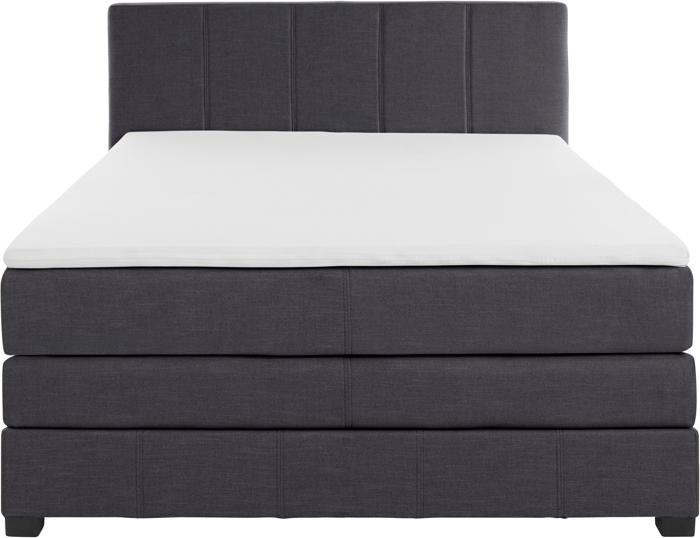 OTTO products Boxspringbett »Peetu«, Taschenfederkern-Matratze, in 4 Breiten und 4 Farben, incl. Topper