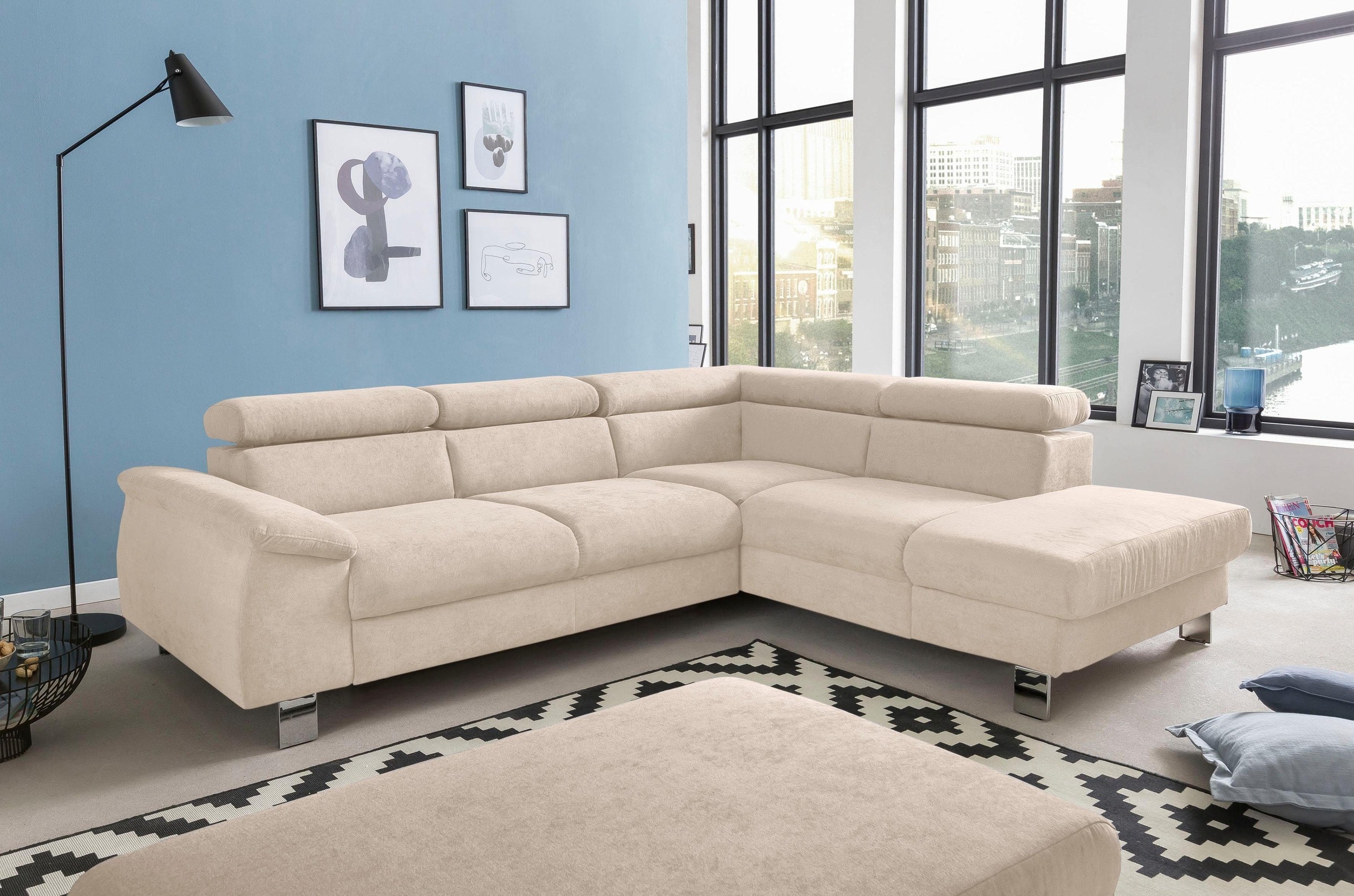 COTTA Polstergarnitur »Komaris L-Form«, (Set), Set bestehend aus: Ecksofa m günstig online kaufen