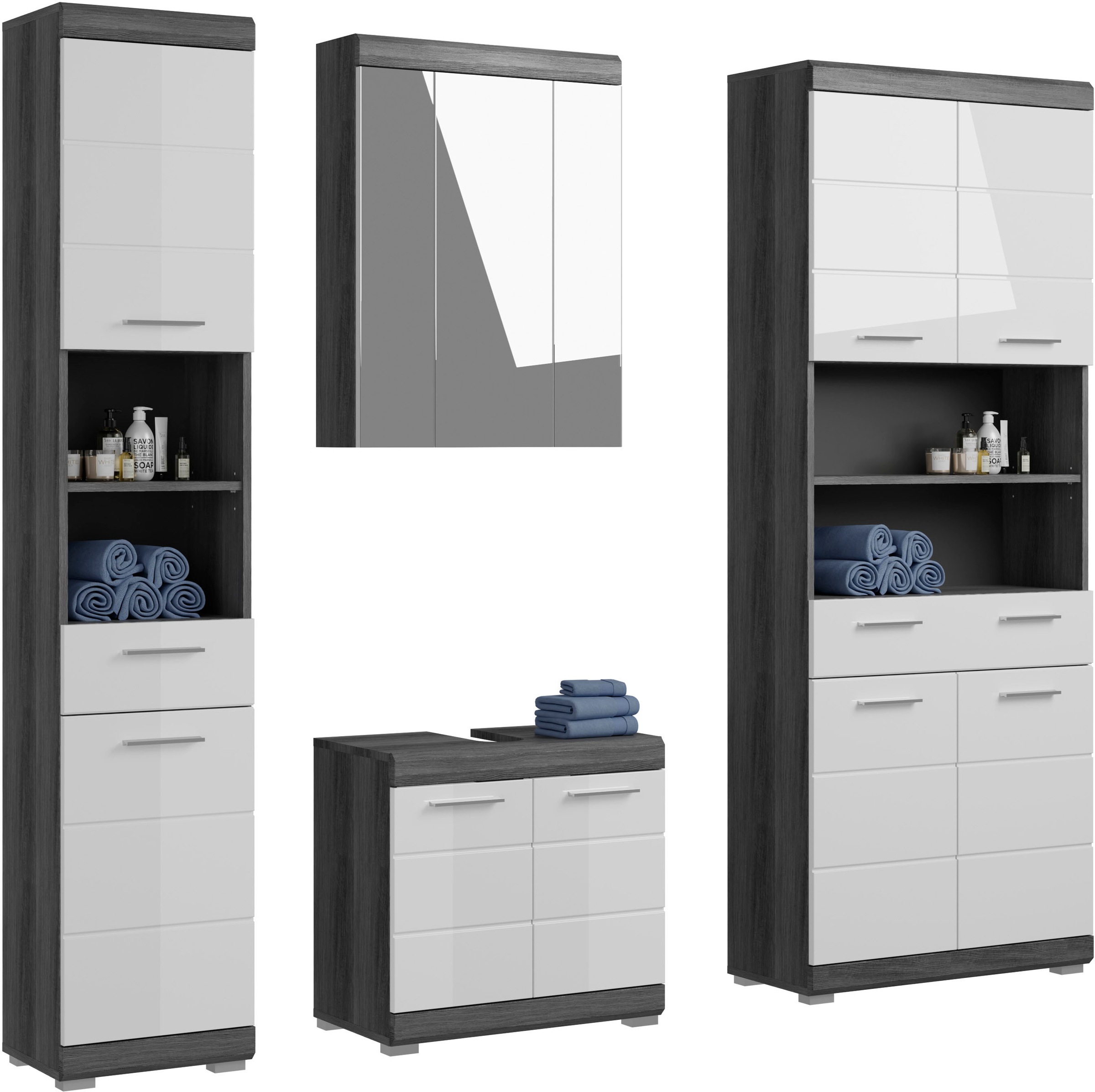 INOSIGN Badmöbel-Set »Siena, 4 teilig, bestehend aus:«, (Set, 4 St.), Hochs günstig online kaufen
