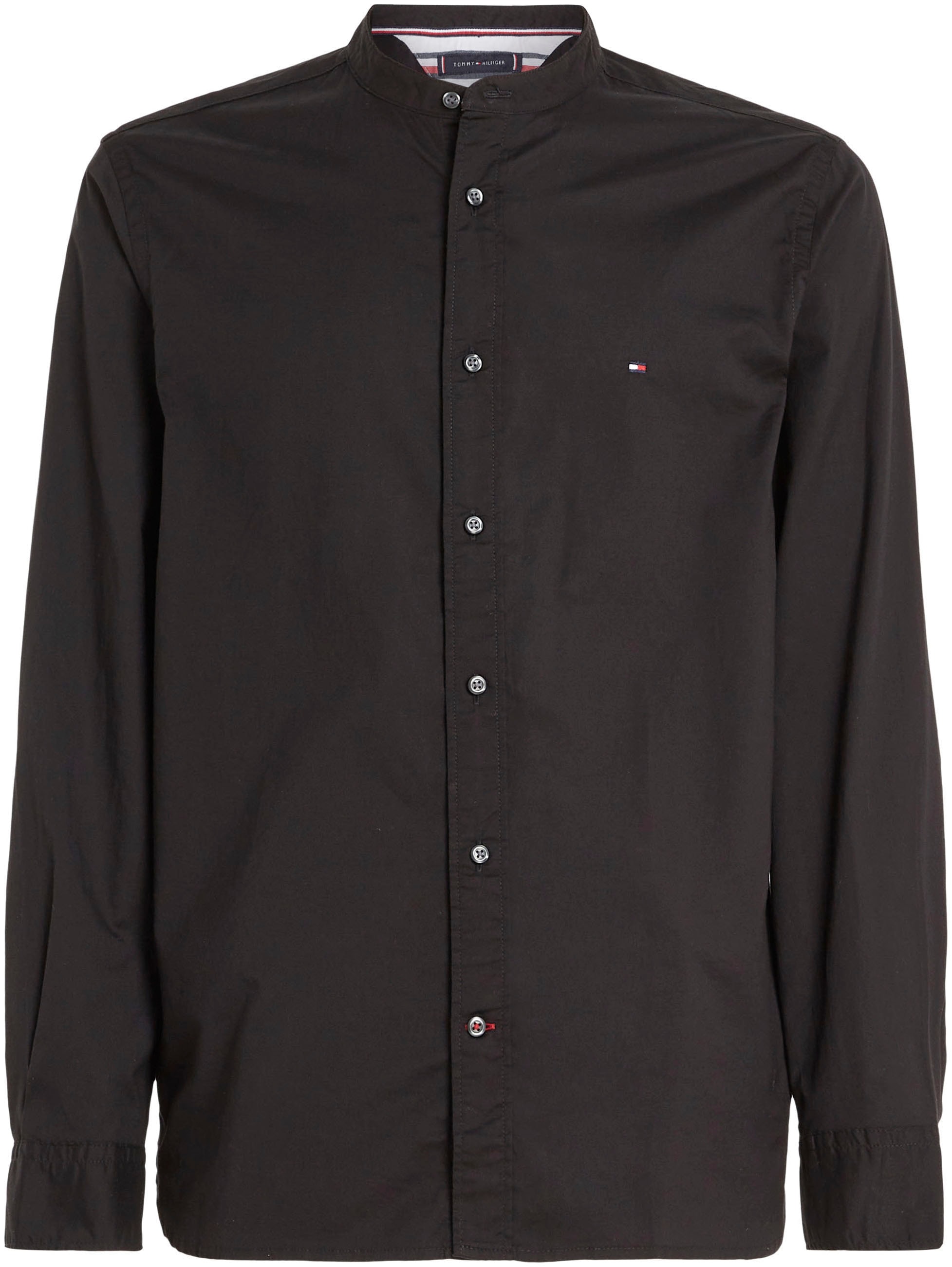 Tommy Hilfiger Langarmhemd »NATURAL SOFT SOLID MAO RF SHIRT«, mit modischem Mao Hemdkragen