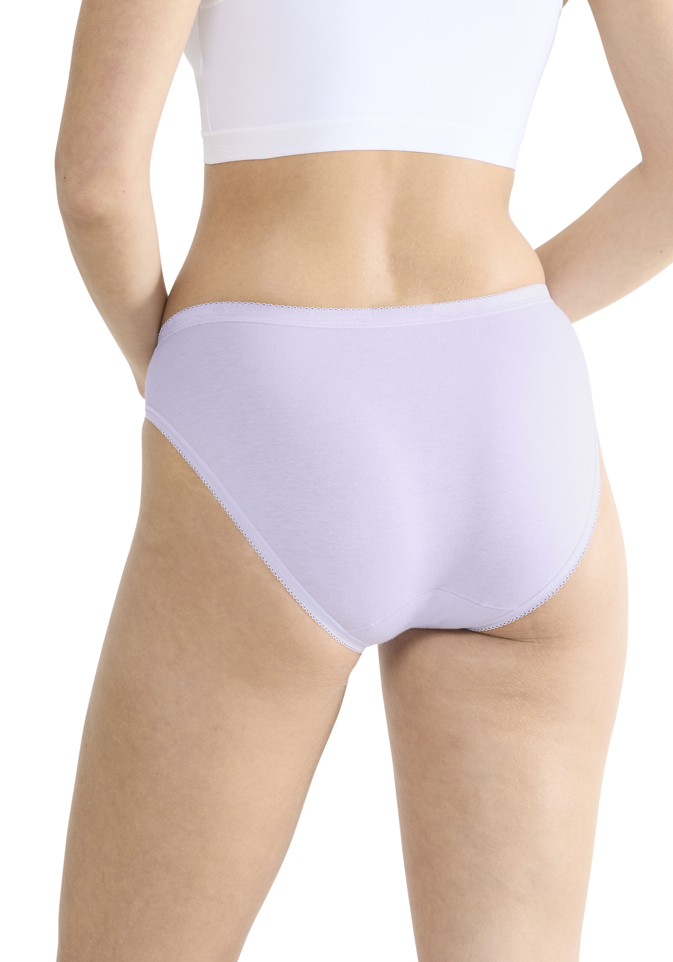 sloggi Slip »Basic+ Tai C3P«, (3er Pack), perfekter Sitz, hoher Beinausschnitt, glatte Nähte