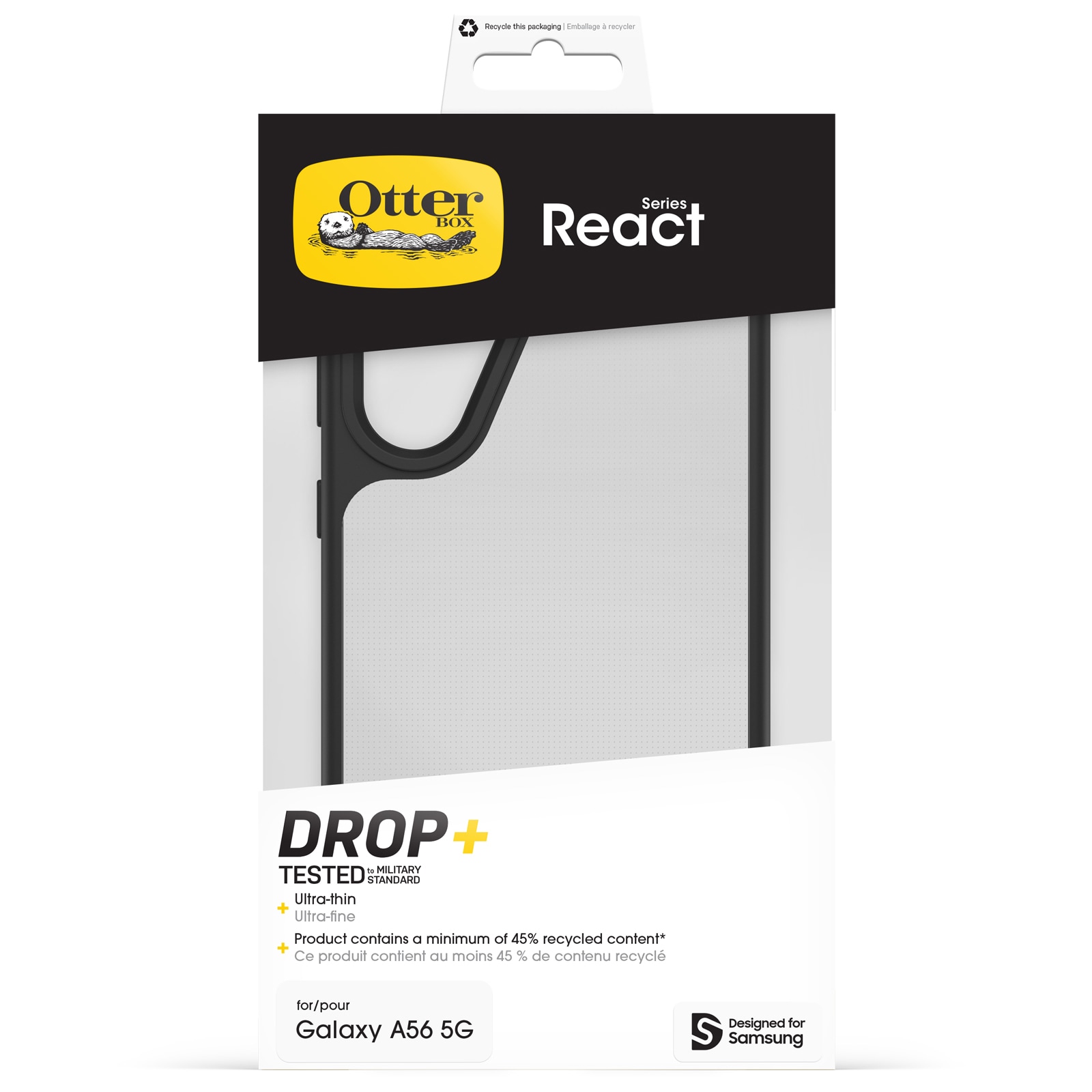 Otterbox Handyhülle »React Series für Samsung Galaxy A56«, Samsung Galaxy A56 5G, Backcover, Schutzhülle, Handyschutzhülle, Case, Schutzcase, stoßfest