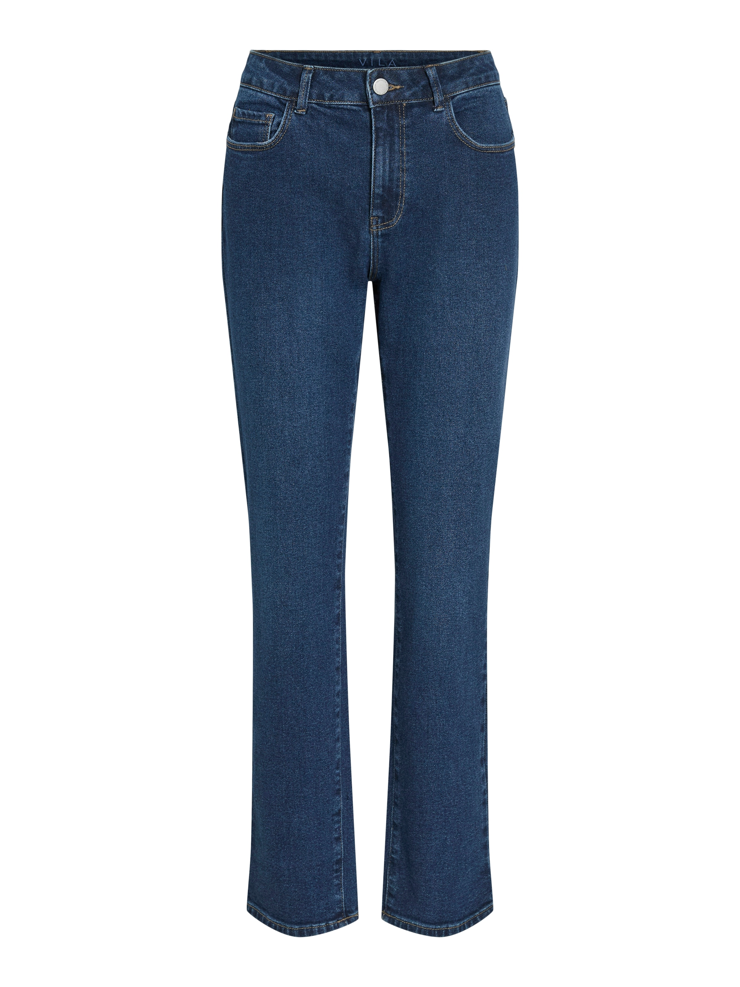 Vila Straight-Jeans »VIALICE RW STRAIGHT JEANS DBD SOL30-NOOS« Baumwollmischung, straight fit, regular waist