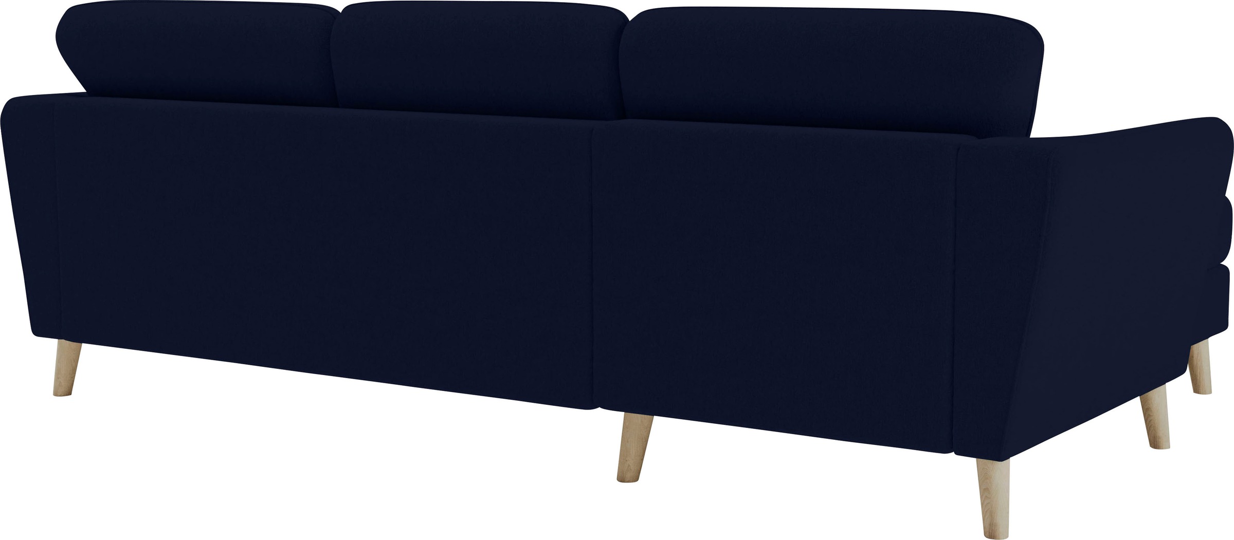 Home affaire Ecksofa »MARSEILLE (242/152cm),L-Form, Rec. rechts/links«, Massivholzbeine Eiche, Landhausstil, Wellenunterfederung
