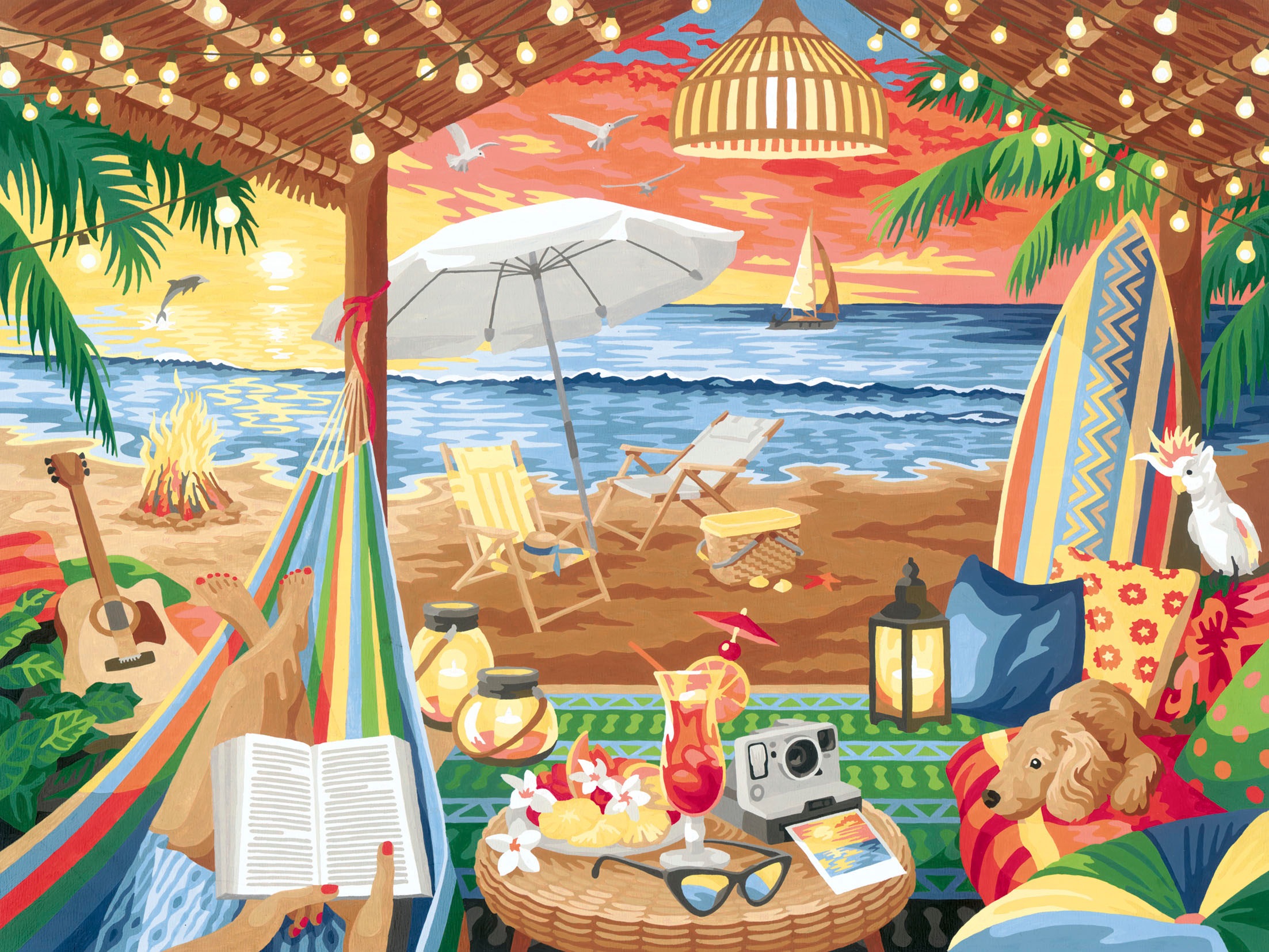 Ravensburger Malen nach Zahlen »CreArt, Cozy Cabana« Made in Europe