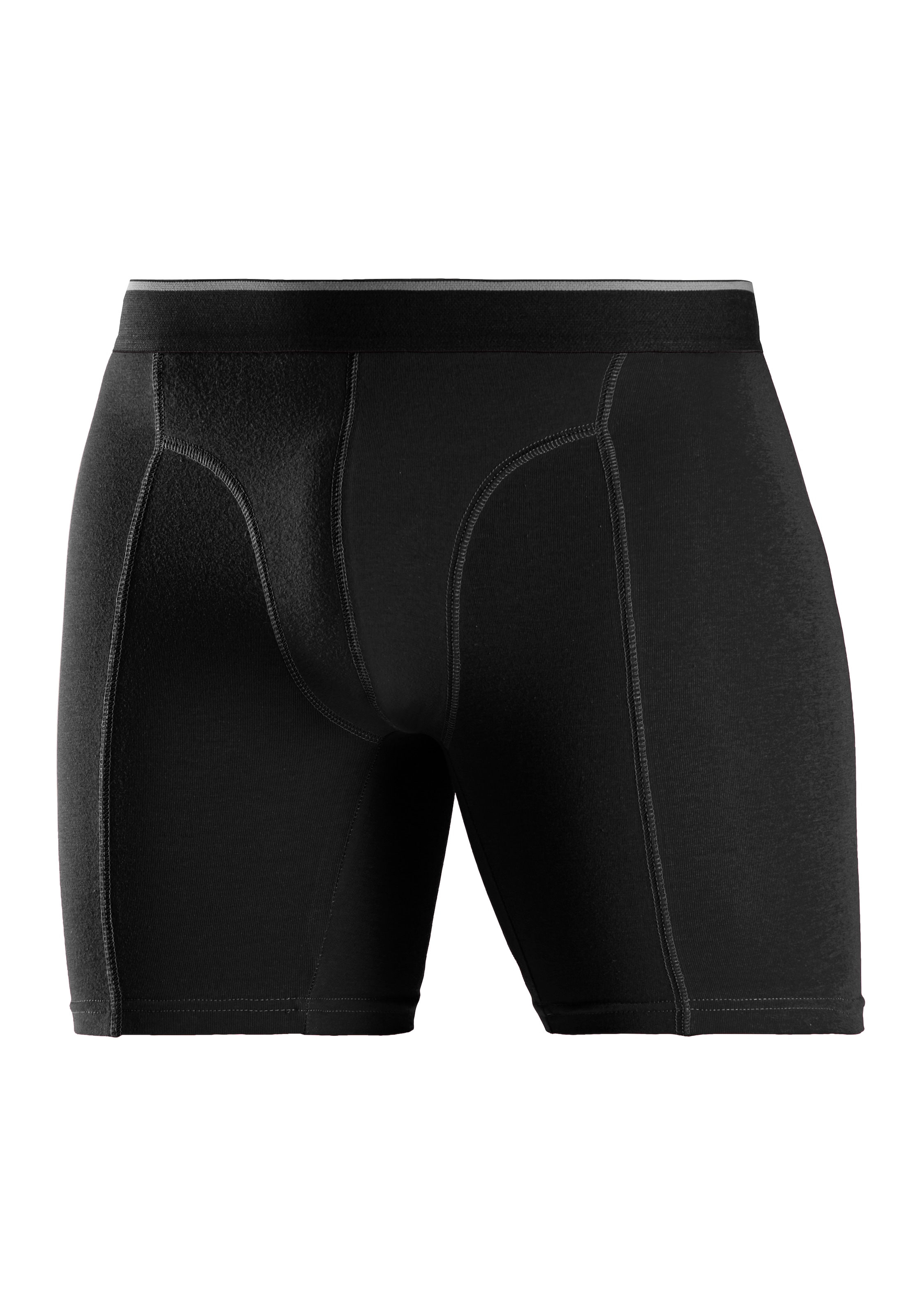AUTHENTIC LE JOGGER Langer Boxer, (Packung, 5 St.), mit zweifarbigem Webbund und längerem Bein