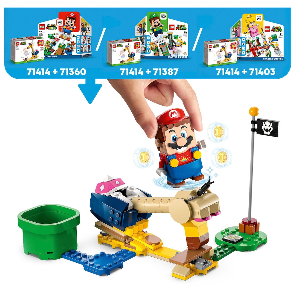 LEGO® Konstruktionsspielsteine »Pickondors Picker – Erweiterungsset (71414), LEGO® Super Mario«, (130 St.), Made in Europe