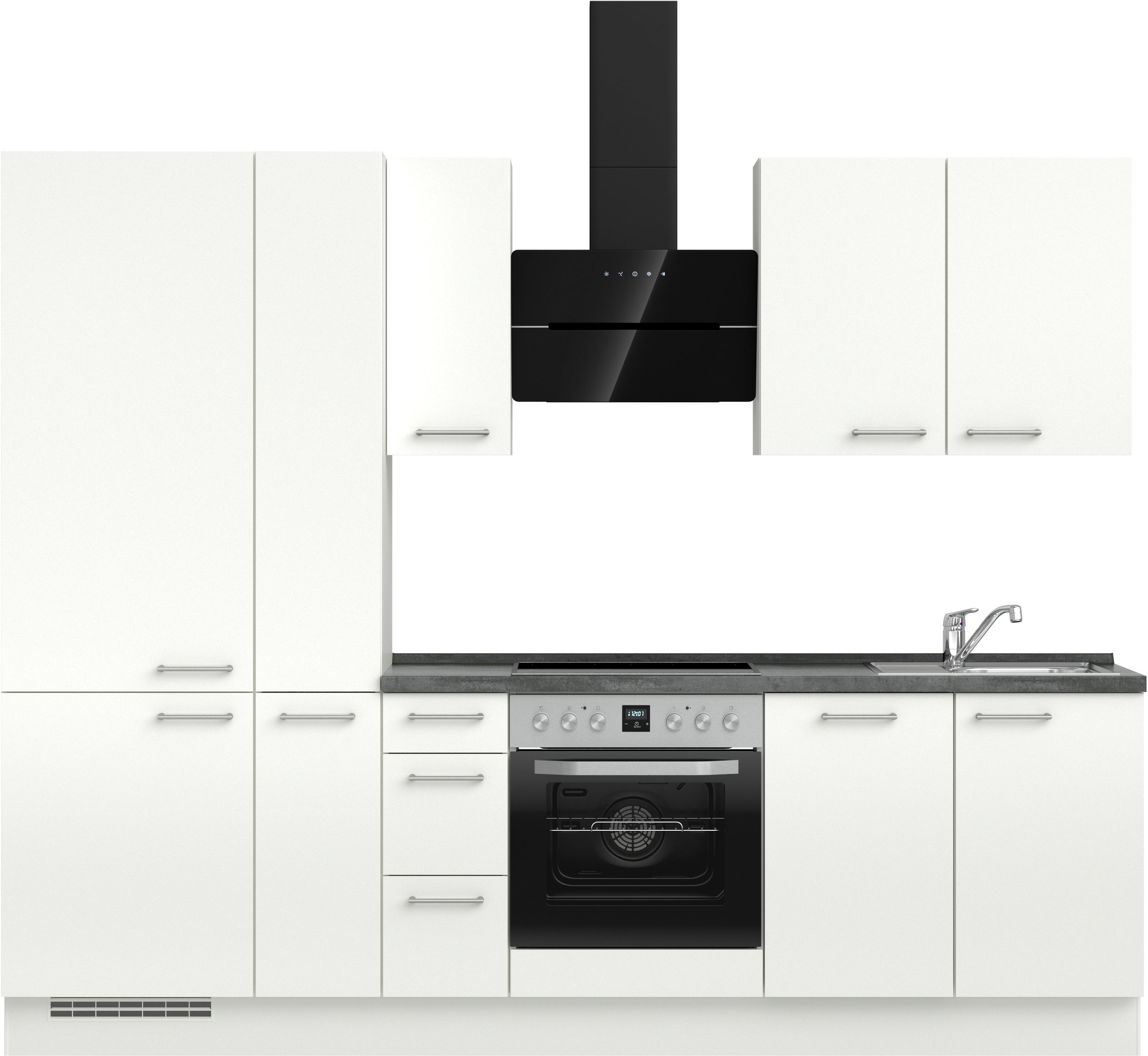 nobilia® Küchenzeile »"Laser II", Ausrichtung wählbar, Breite 270 cm« vormo günstig online kaufen