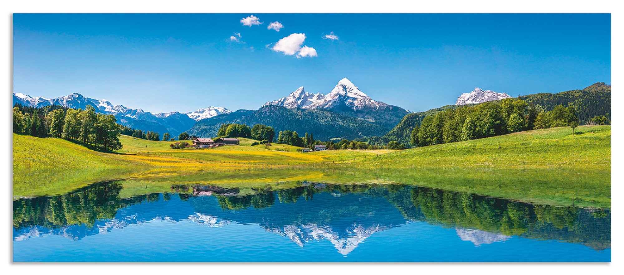 Artland Küchenrückwand "Landschaft in den Alpen", (1 tlg.), Alu Spritzschut günstig online kaufen