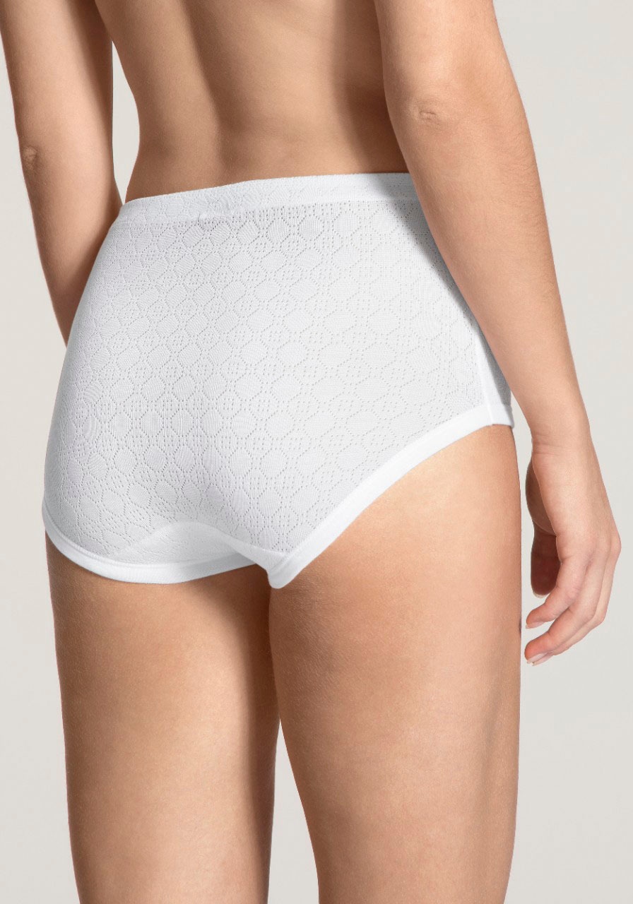 CALIDA Taillenslip »Iconics« -,  Ajour-Muster, Feinripp-Qualität, Baumwolle, elastischer Bund