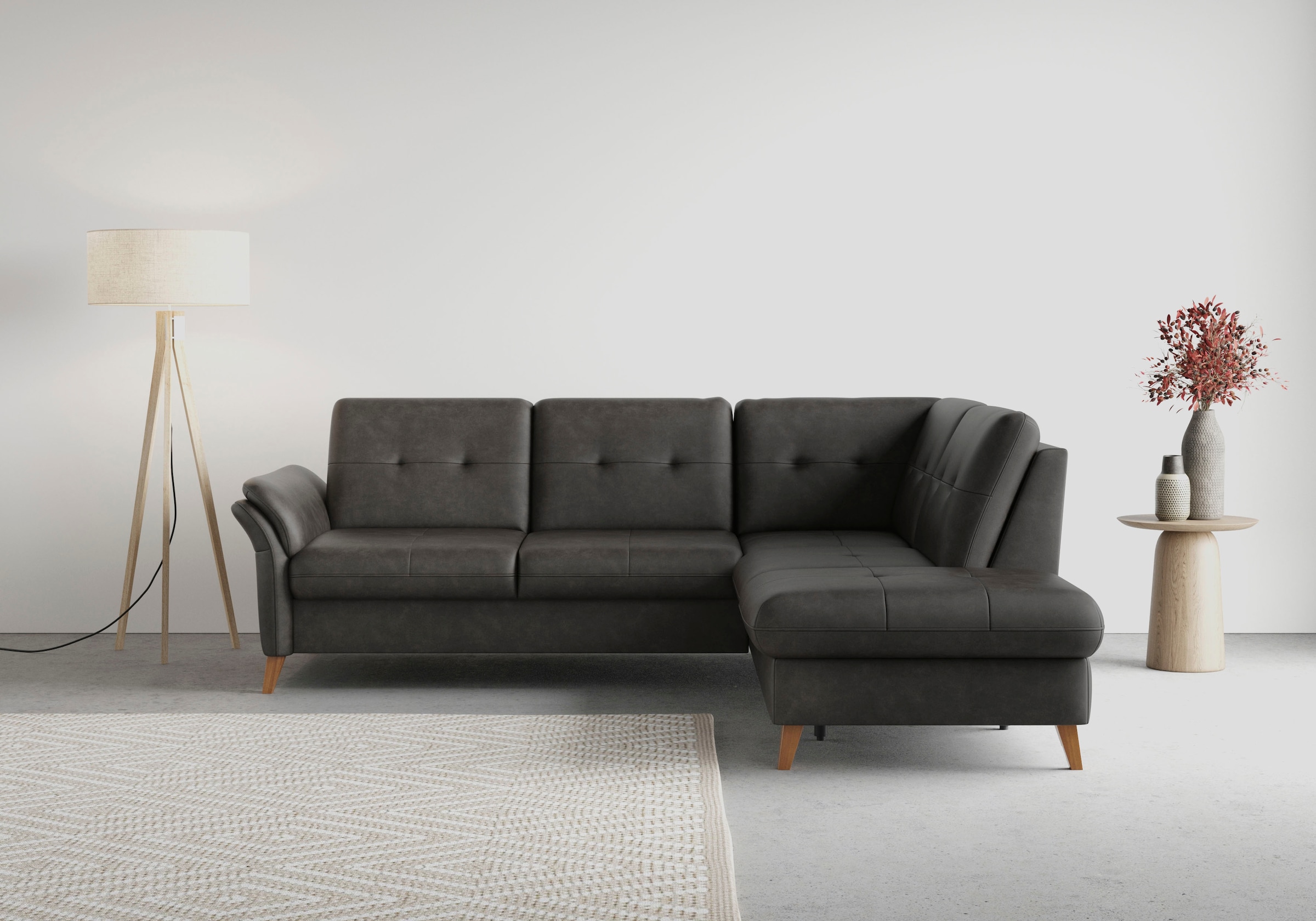 sit&more Ecksofa »Göteborg« inkl. Sitztiefenverstellung, wahlweise mit Bett günstig online kaufen