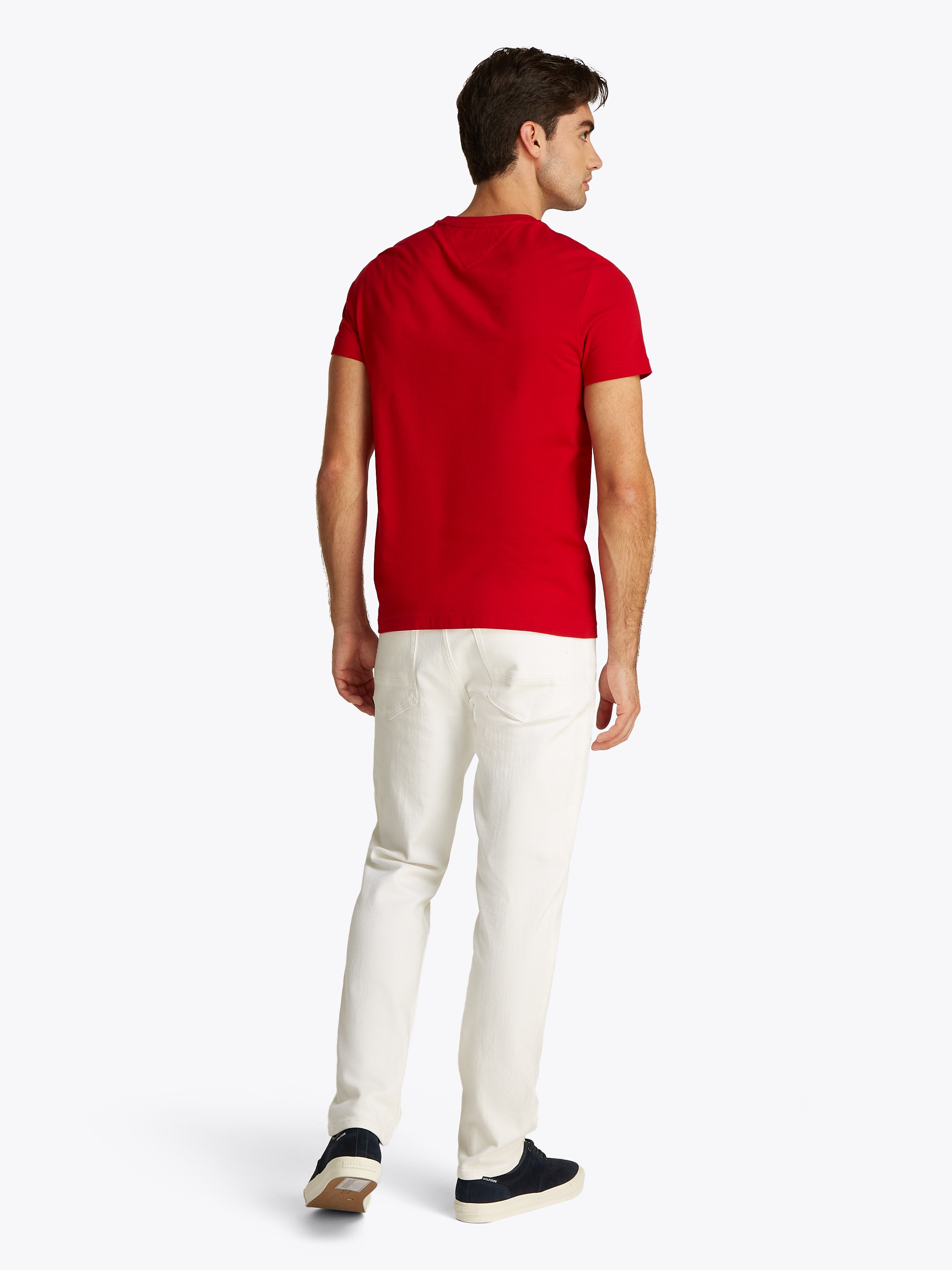 Tommy Hilfiger T-Shirt »TOMMY LOGO TEE« aus reiner Baumwolle