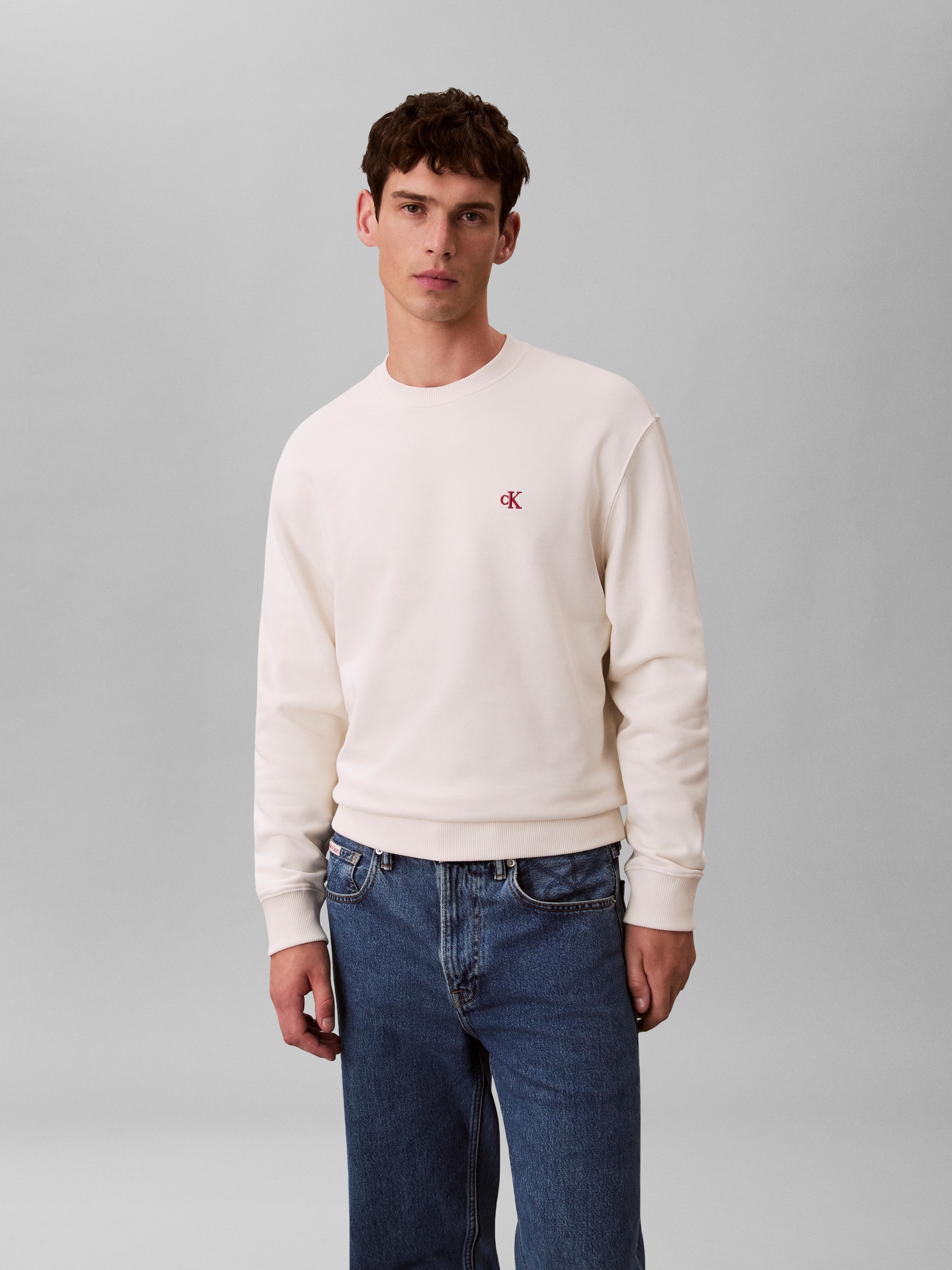 Calvin Klein Jeans Sweatshirt , Regular fit mit Rundhalsausschnitt
