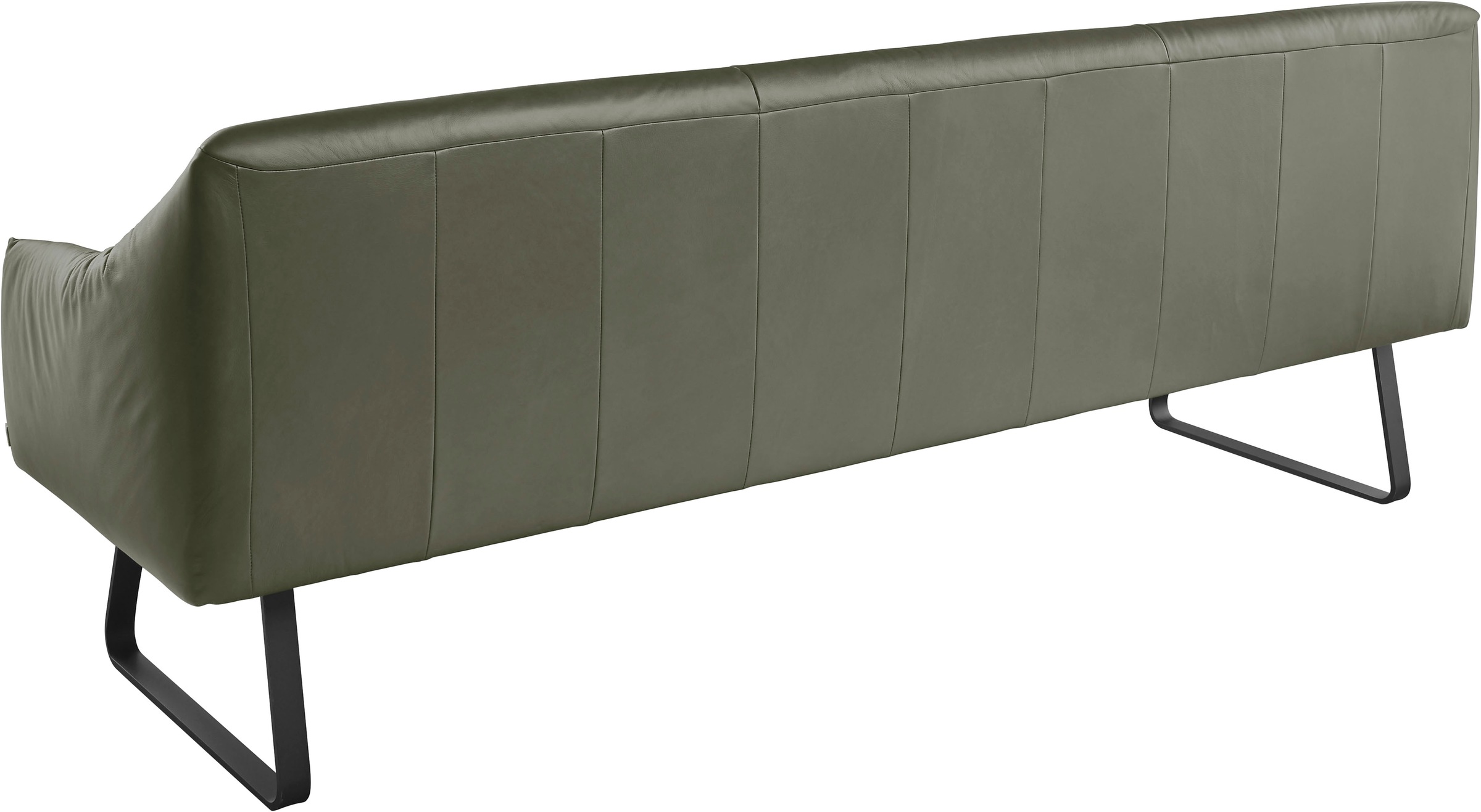 Musterring Essbank »JustB! SP500«, (1 St.), Metallkufe schwarz, verschiedene Farben, Breite 220 oder 250 cm