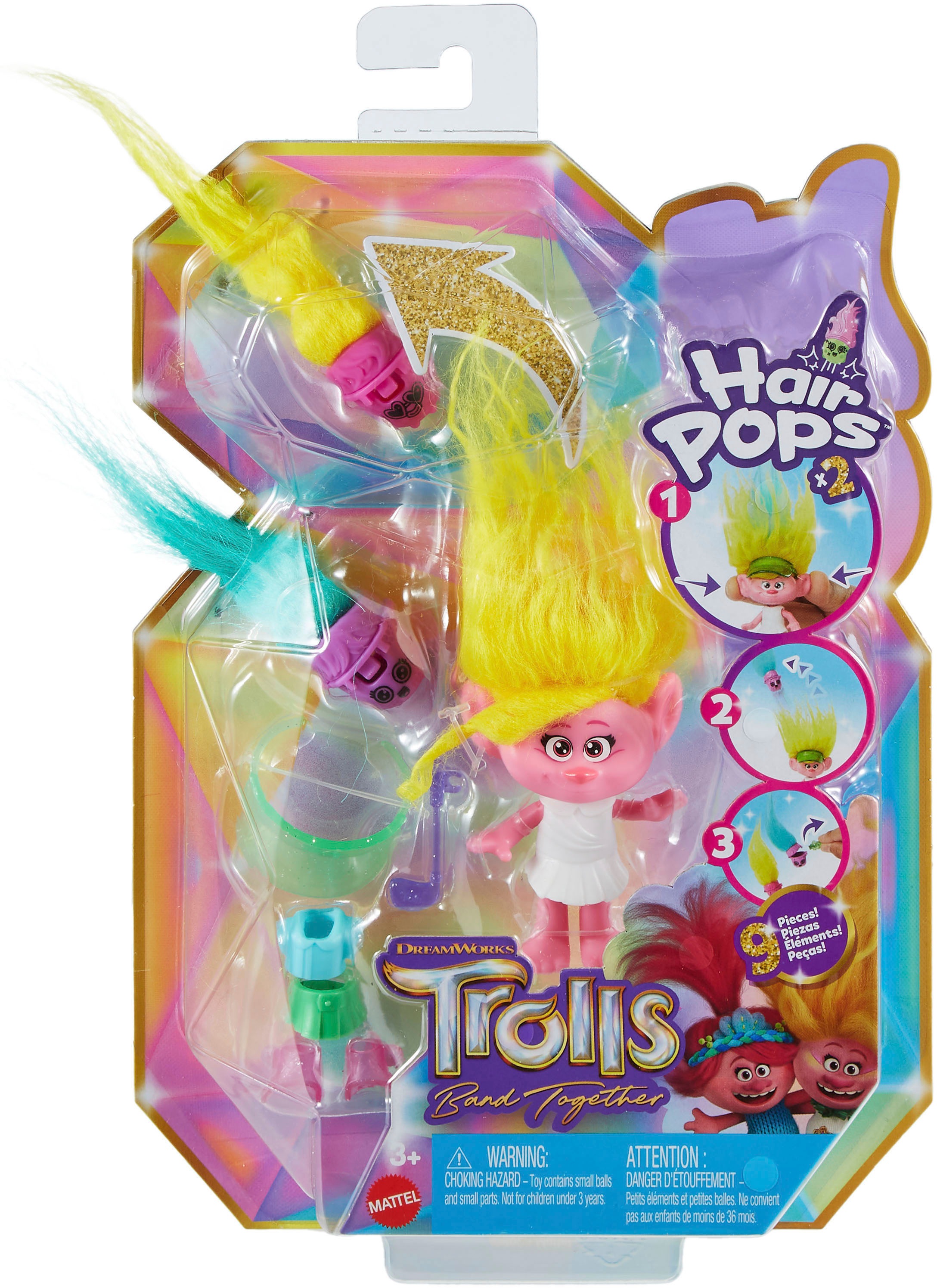 Mattel® Minipuppe »Trolls, Hair Pops Viva«