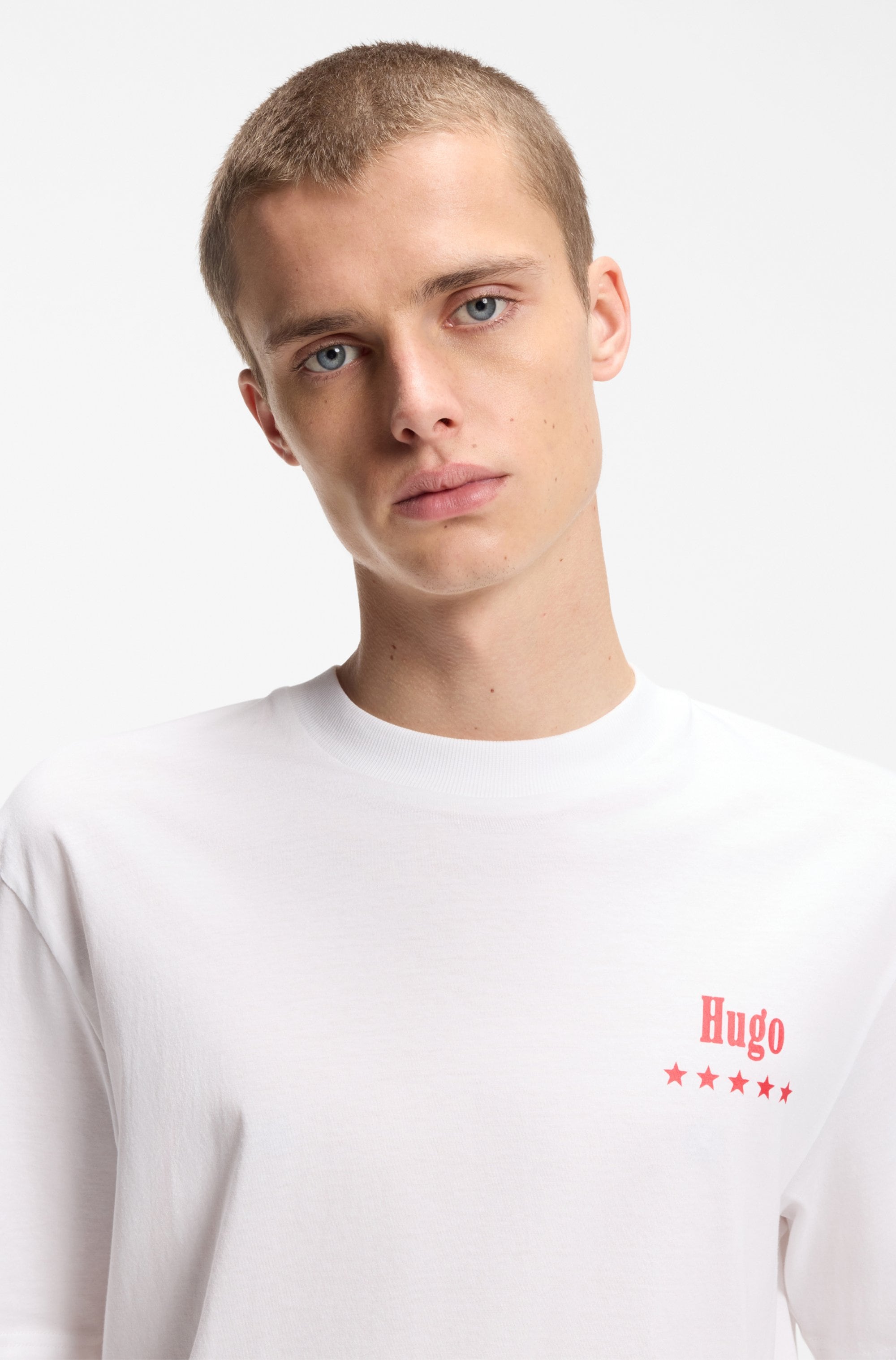 HUGO T-Shirt »Nucavo« mit Artwork, regular fit