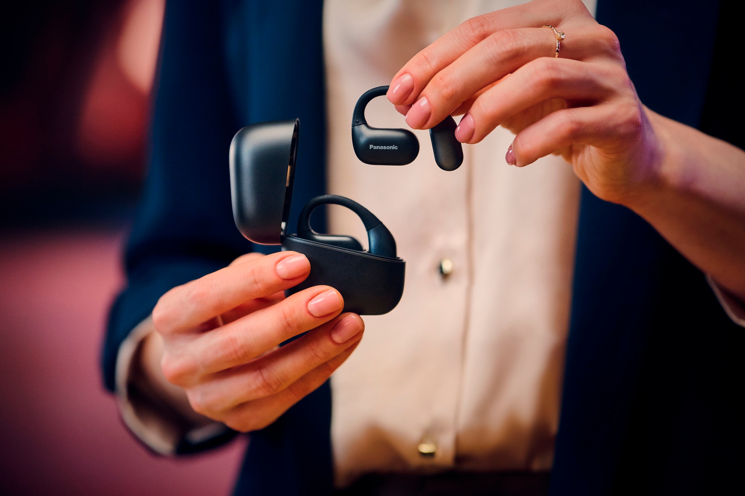 Panasonic Open-Ear-Kopfhörer »RB-F10«, Bluetooth-A2DP Bluetooth, Multi-Point-Verbindung-Noise-Cancelling