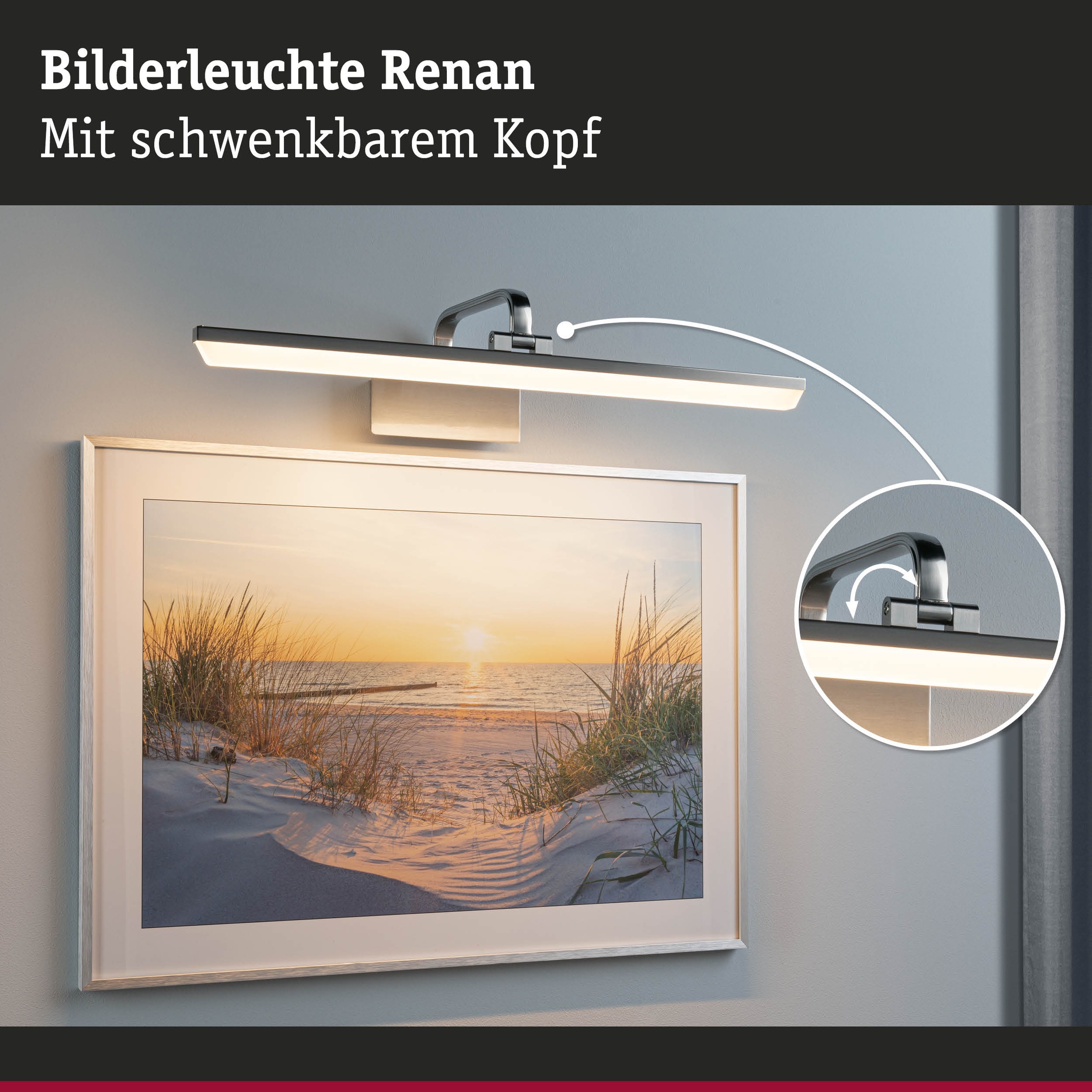 Paulmann LED Bilderleuchte »Renan 3000K, 230V«, 1 flammig