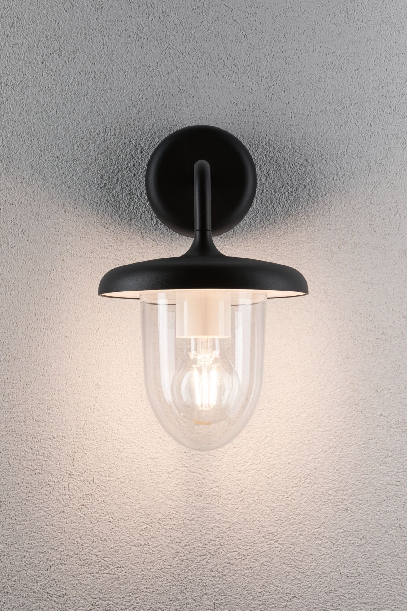 Paulmann LED Außen-Wandleuchte »Vintario IP44 rund 180x250mm max. 20W 230V Anthrazit Aluminium«, 1 flammig, Leuchtmittel E27 | ohne Leuchtmittel, seewasserresistent