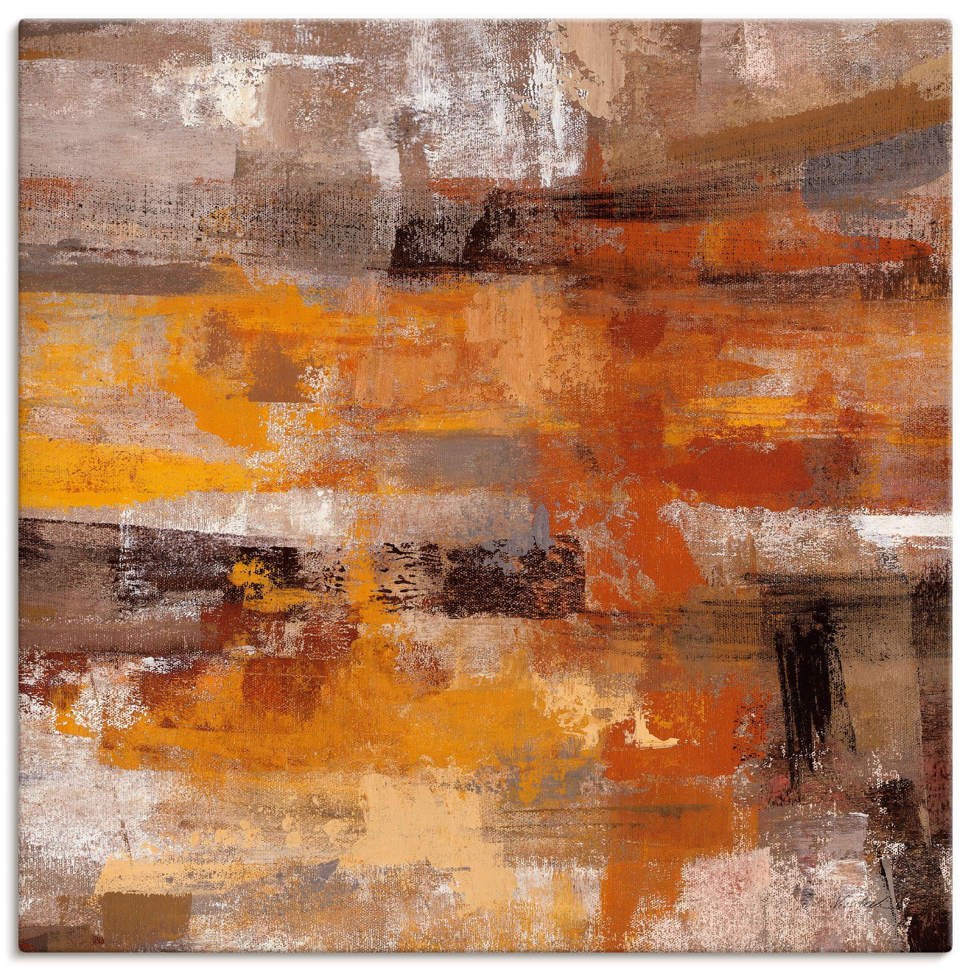 Artland Wandbild »Mojave-Straße«, Gegenstandslos, (1 St.), als Leinwandbild günstig online kaufen