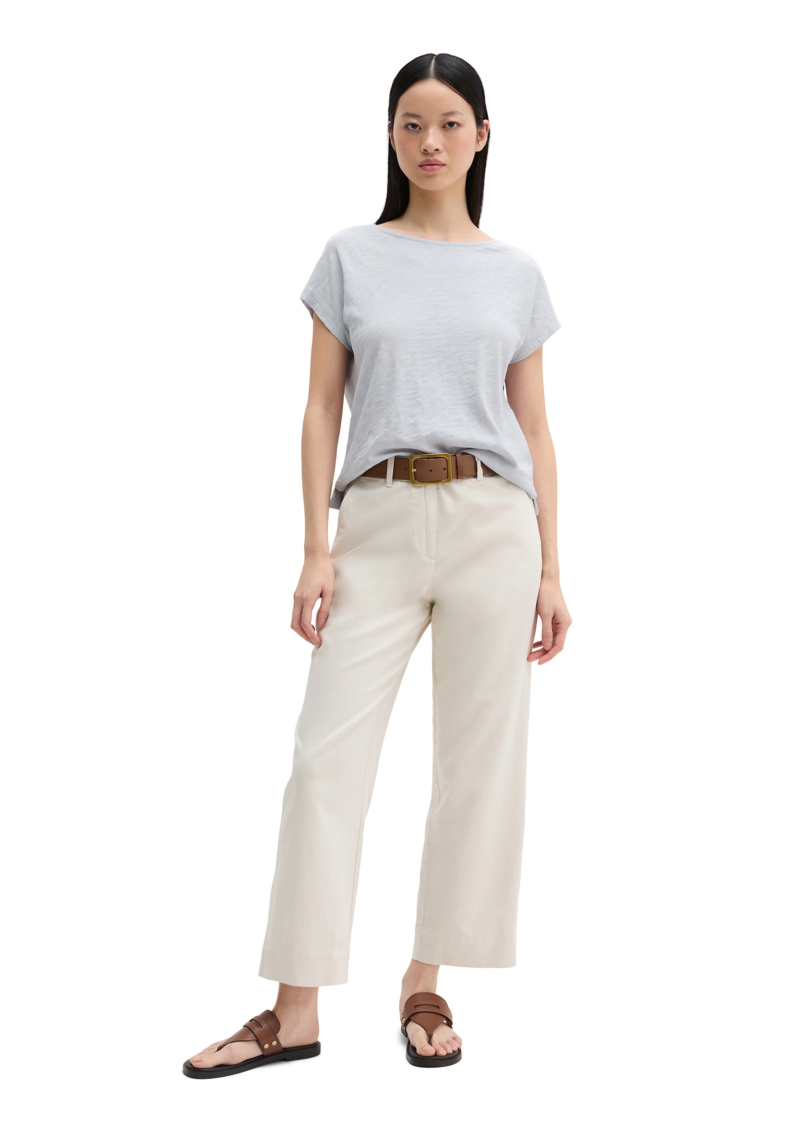 Marc O'Polo T-Shirt regular aus weichem Baumwoll-Slub-Jersey