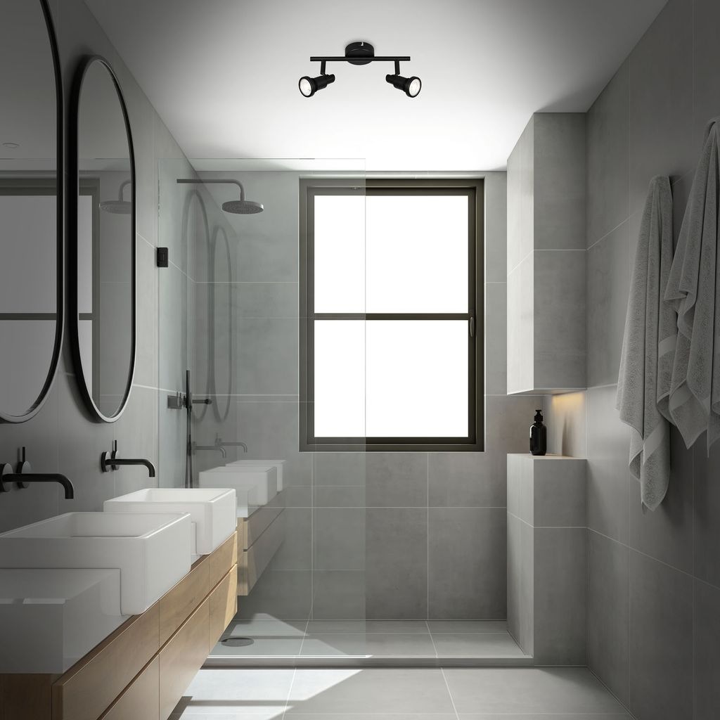 Briloner Leuchten LED Deckenspot »LED Spotleuchte 2-flammig, Metall, schwar günstig online kaufen