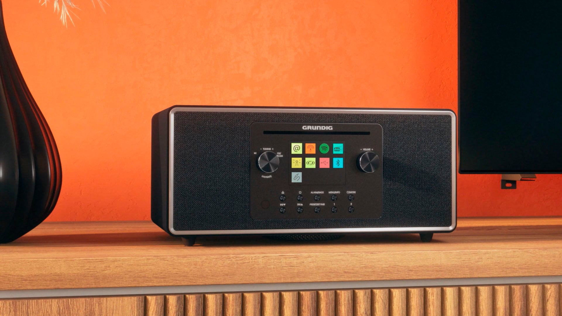 Grundig Internet-Radio »DTR 7100 2.1 DAB+ WEB CD«, (Bluetooth-WLAN Internetradio-Digitalradio (DAB+)-FM-Tuner mit RDS 42 W)