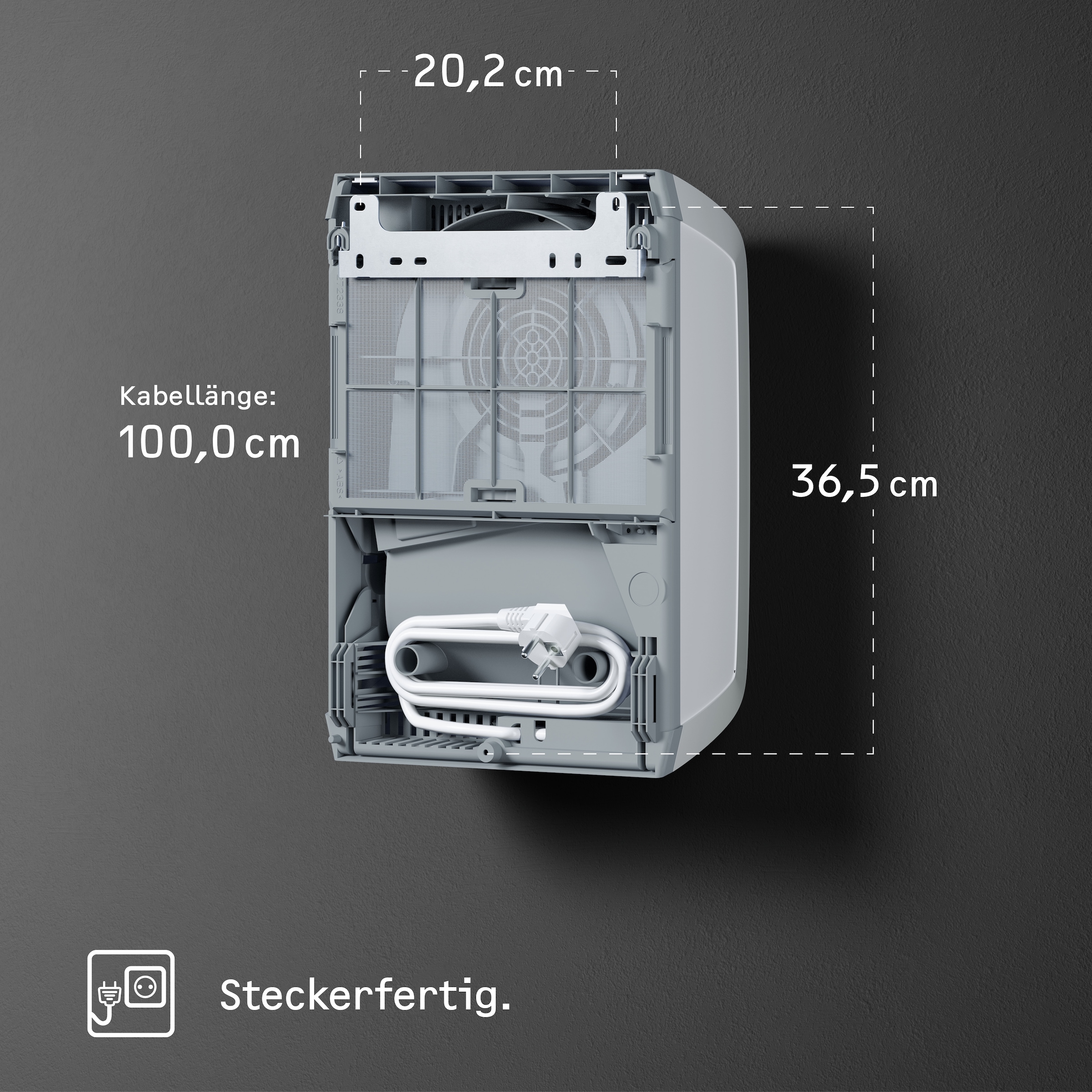 STIEBEL ELTRON Badschnellheizer »CK 20 trend LCD, Keramik Heizlüfter energiesparend, 2 kW«, LCD, für ca. 25 m², Made in Germany, Wochentimer